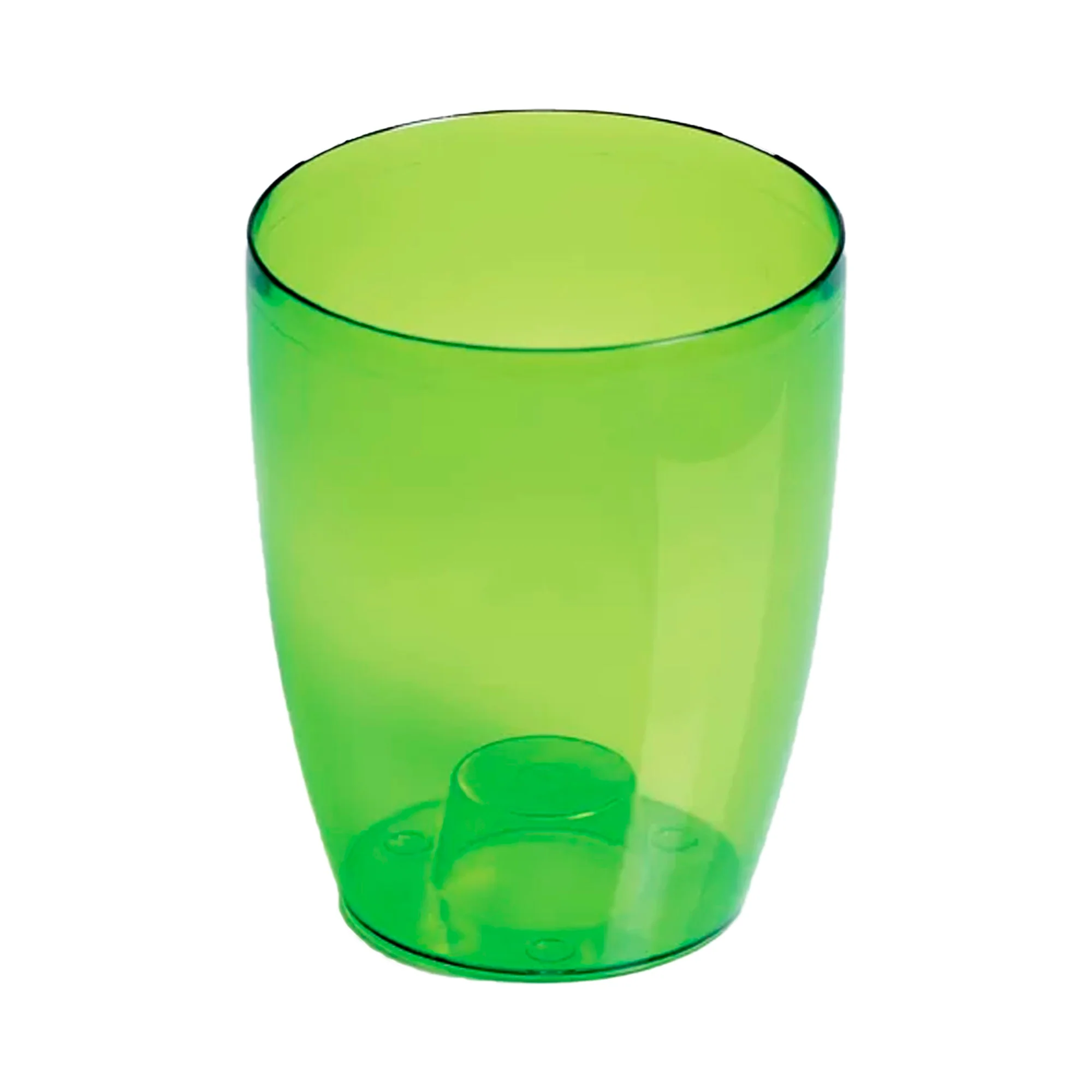 Maceta Coubi Orchid 1,5l., Dimensiones (mm) 132x132x160, Color Verde Transparente
