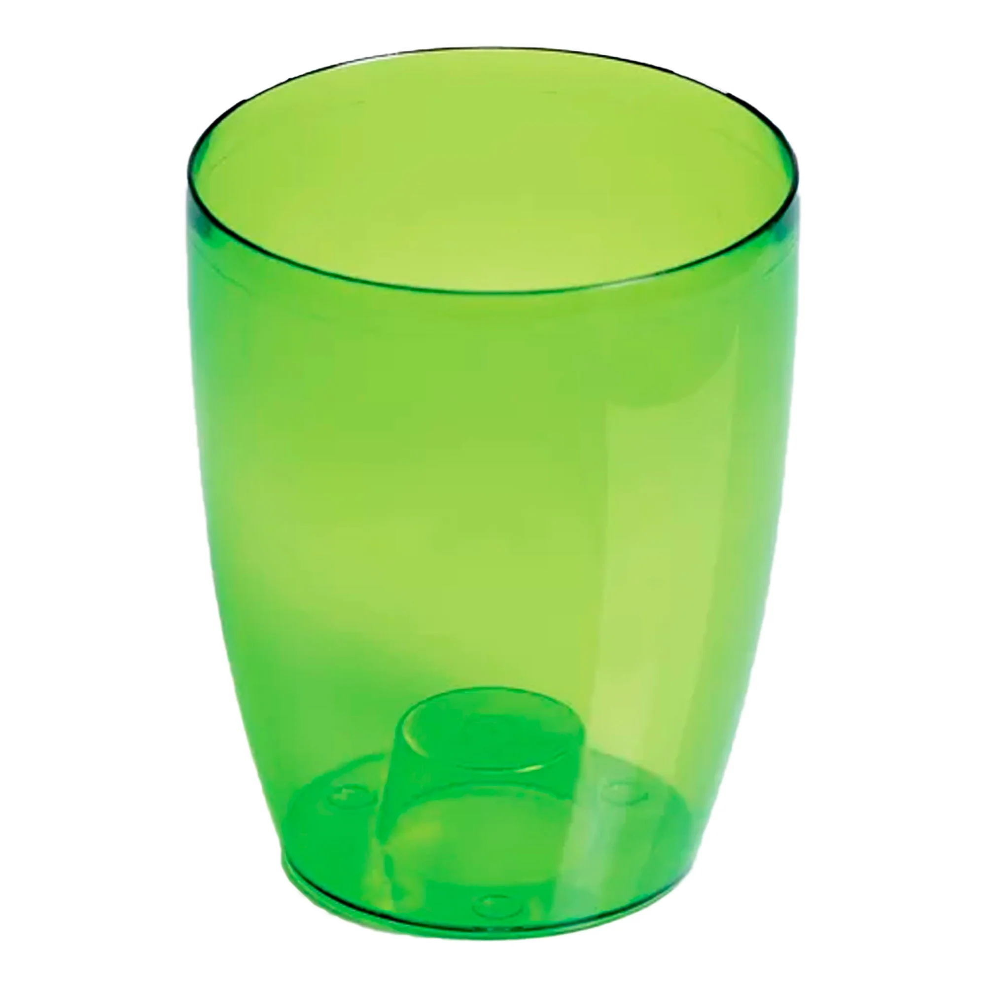 Maceta Coubi Orchid 2,4l., Dimensiones (mm) 160x160x183, Color Verde Transparente Mate