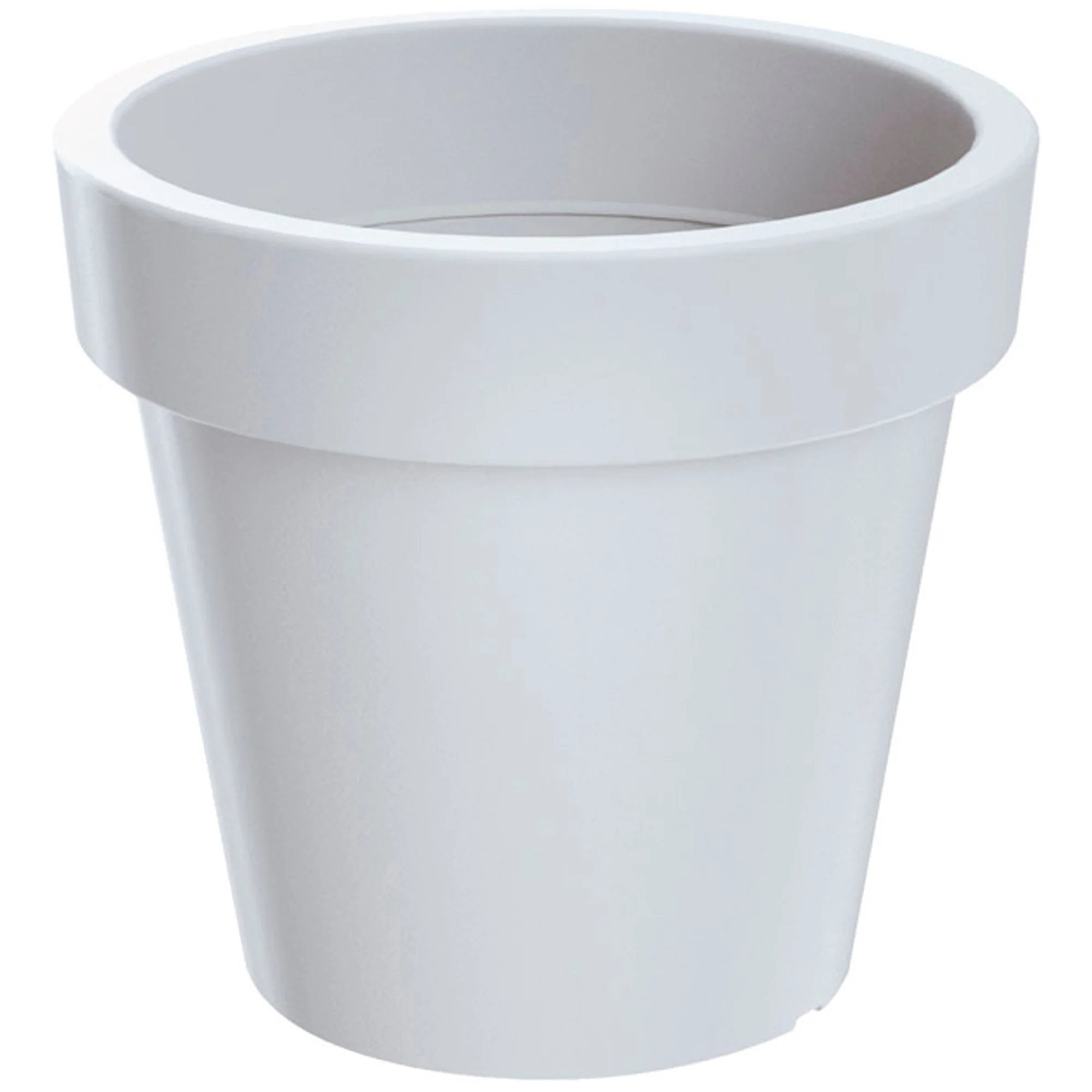 Maceta De Plastico Lofly En Color Blanco 15,8 (largo) X 15,8 (ancho) X 14,4 (alto) Cm