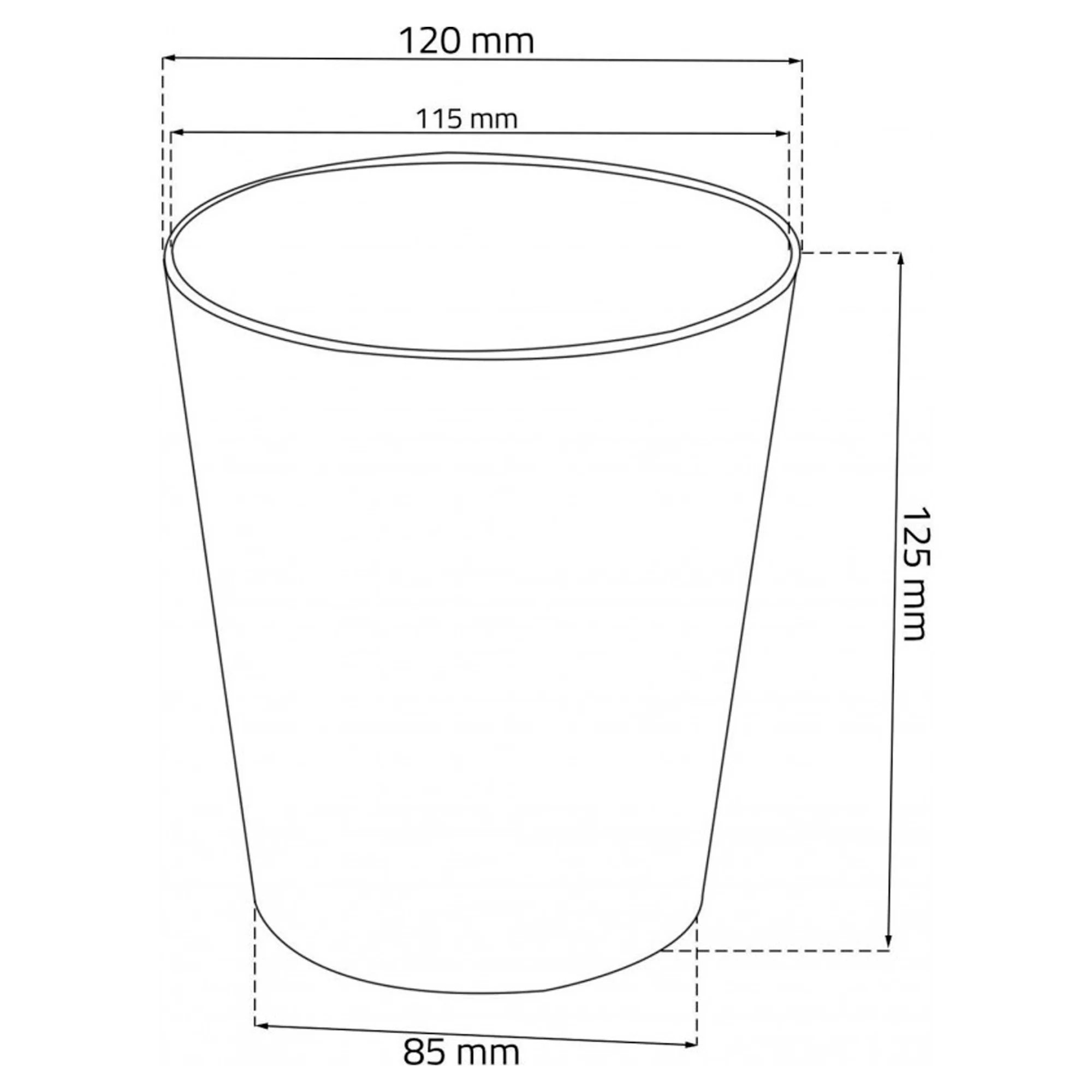Maceta De Plastico Tree En Color Gris Hielo 12 (largo) X 12 (ancho) X 12,2 (alto) Cm - Image 4