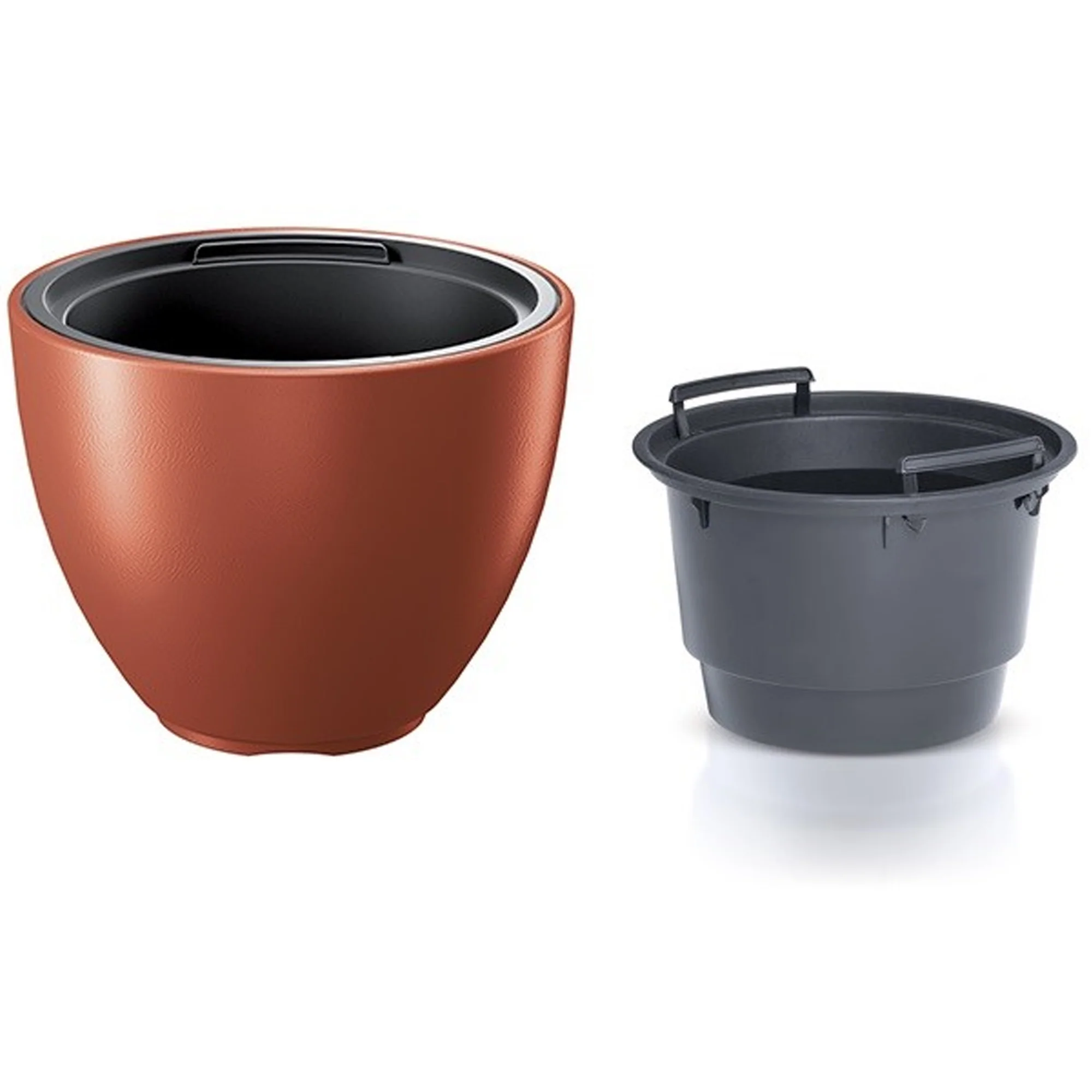 Maceta Heos 25l., Con Depósito, Dimensiones (mm) 395x395x302, Color Cobre - Image 3