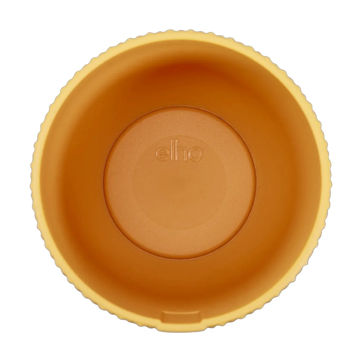 Maceta Amarillo Mostaza Jazz Round Mini Elho 7cm 100% reciclado - Image 3
