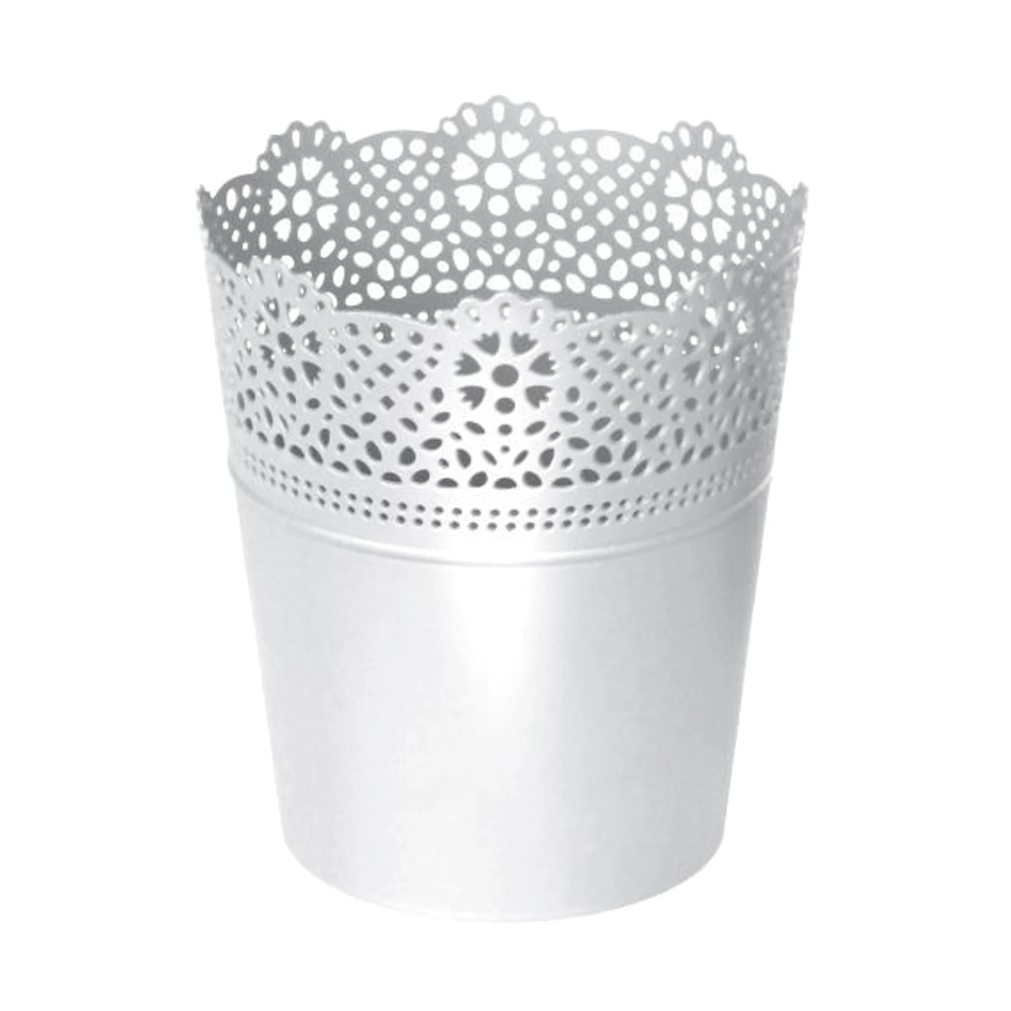 Maceta Lace , Dimensiones (mm) 112x112x130, Color Blanco
