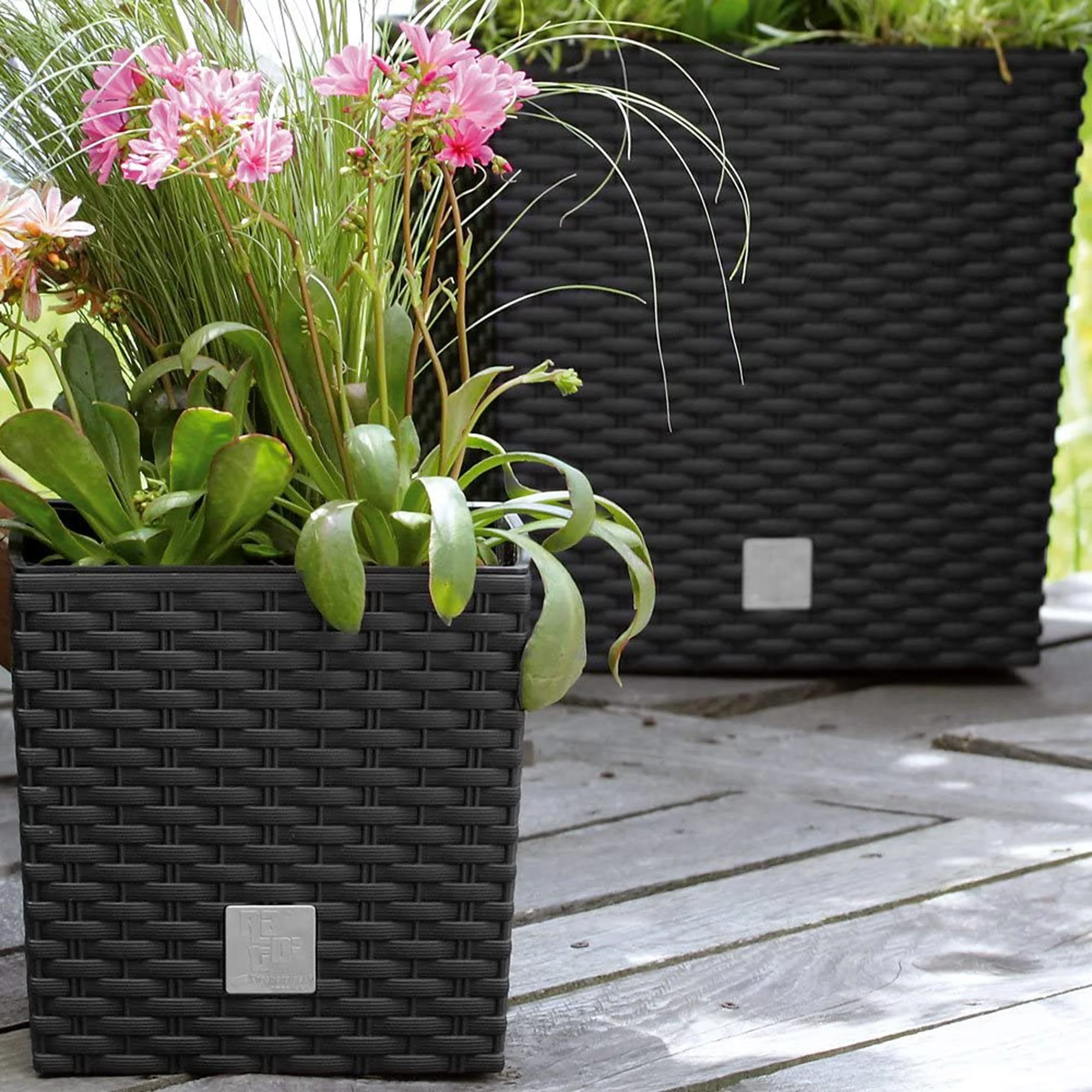 Maceta Rato 15,8 Litros Con Cubilete Para Plantar En Color Antracita 26,2 X 26,2 X 26,6 Cm. - Image 6