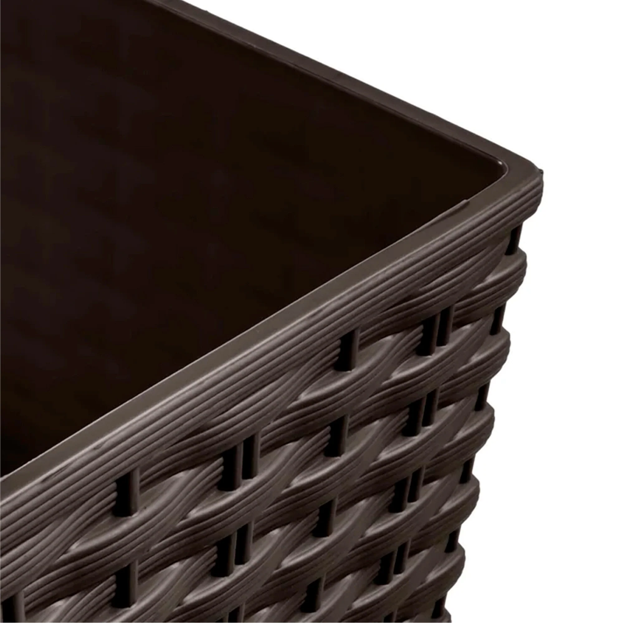 Maceta Rato 32 Litros Con Cubilete Para Plantar En Color Chocolate 33 X 33 X 33 Cm. - Image 3