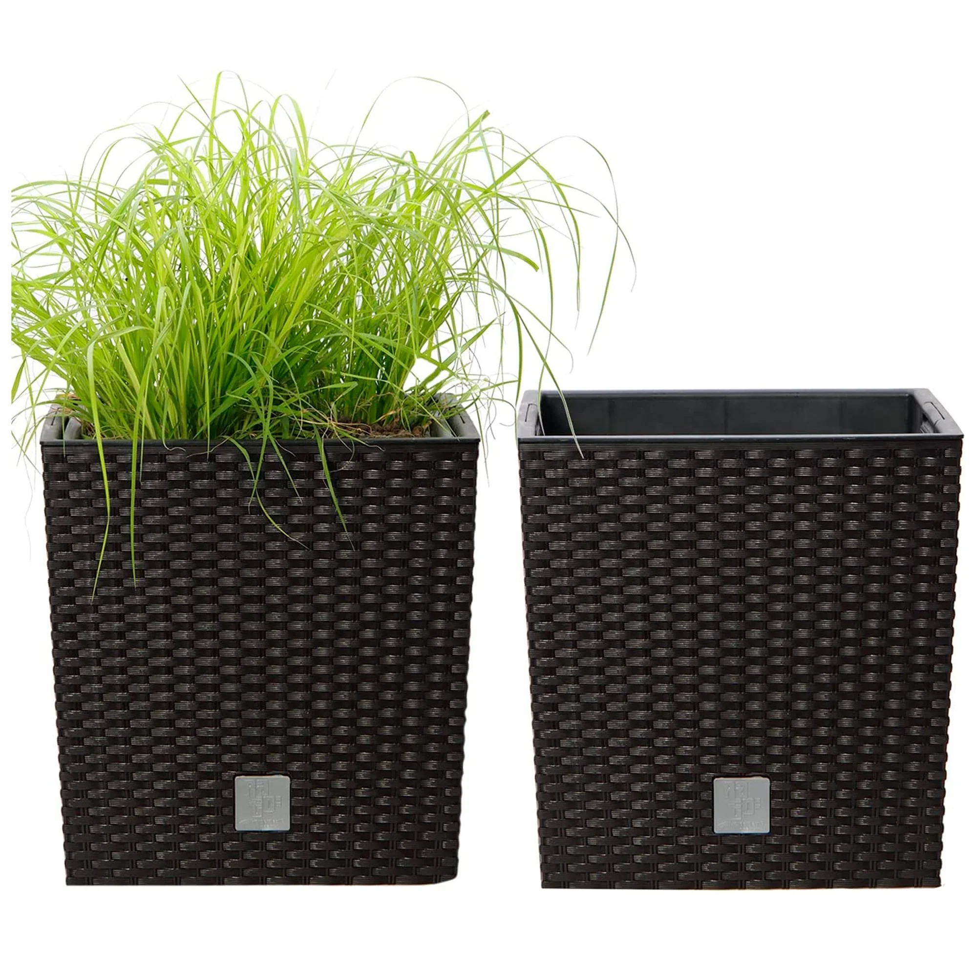 Maceta Rato 32 Litros Con Cubilete Para Plantar En Color Chocolate 33 X 33 X 33 Cm. - Image 5