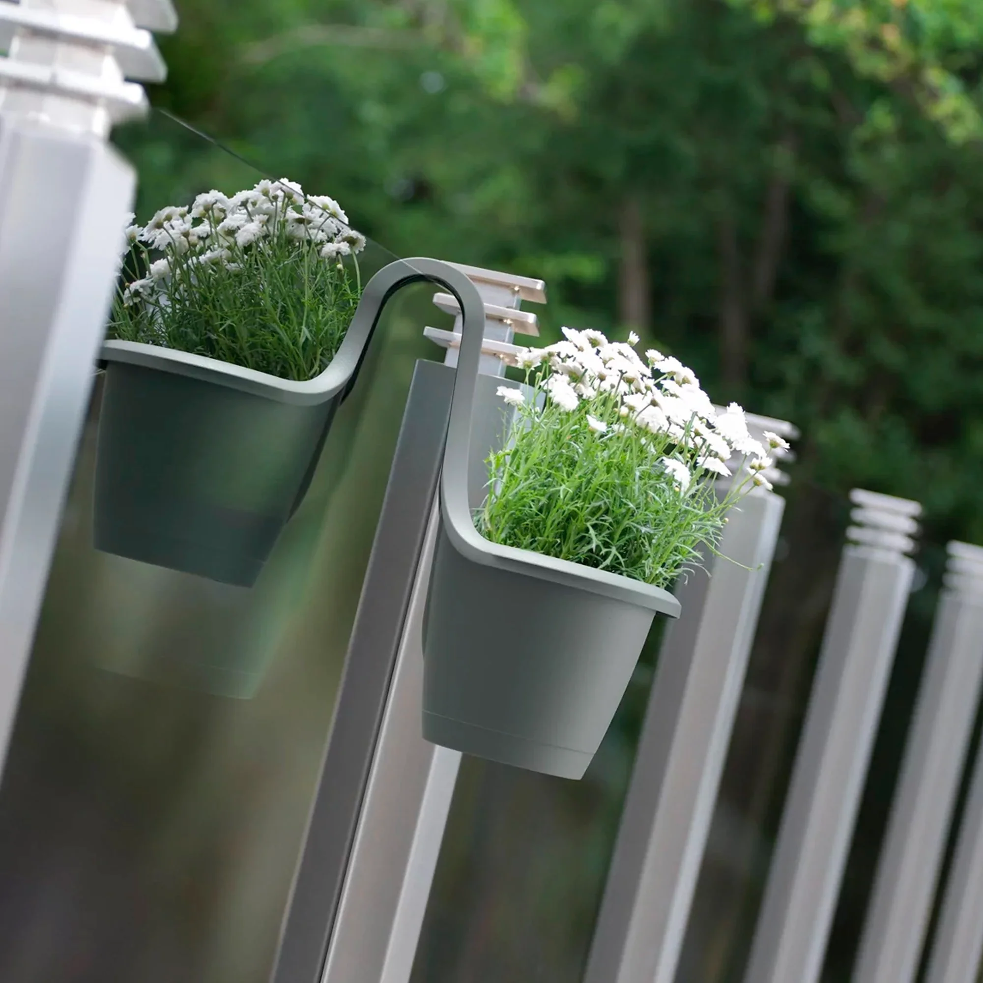 Maceta Respana Railing 13l., Dimensiones (mm) 398x298x209, Color Antracita - Image 5