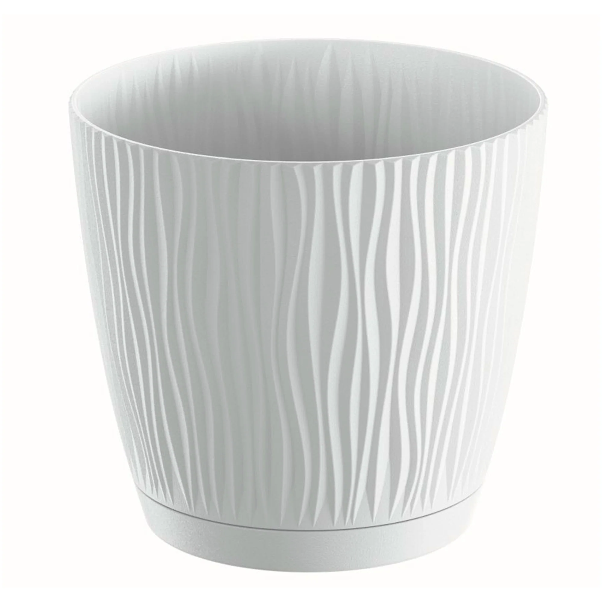 Maceta Sandy P 2,3l., Dimensiones (mm) 168x168x157, Color Blanco