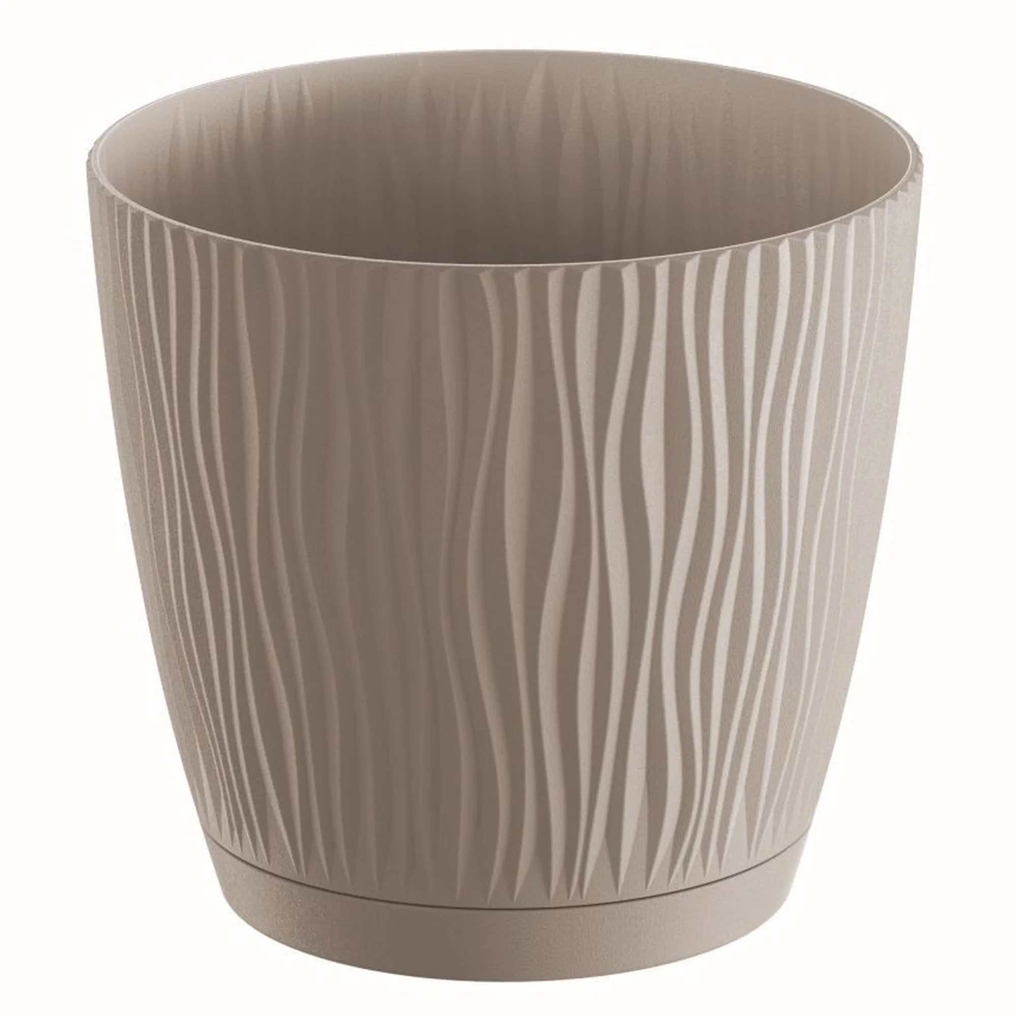 Maceta Sandy P 2,3l., Dimensiones (mm) 168x168x157, Color Mocca