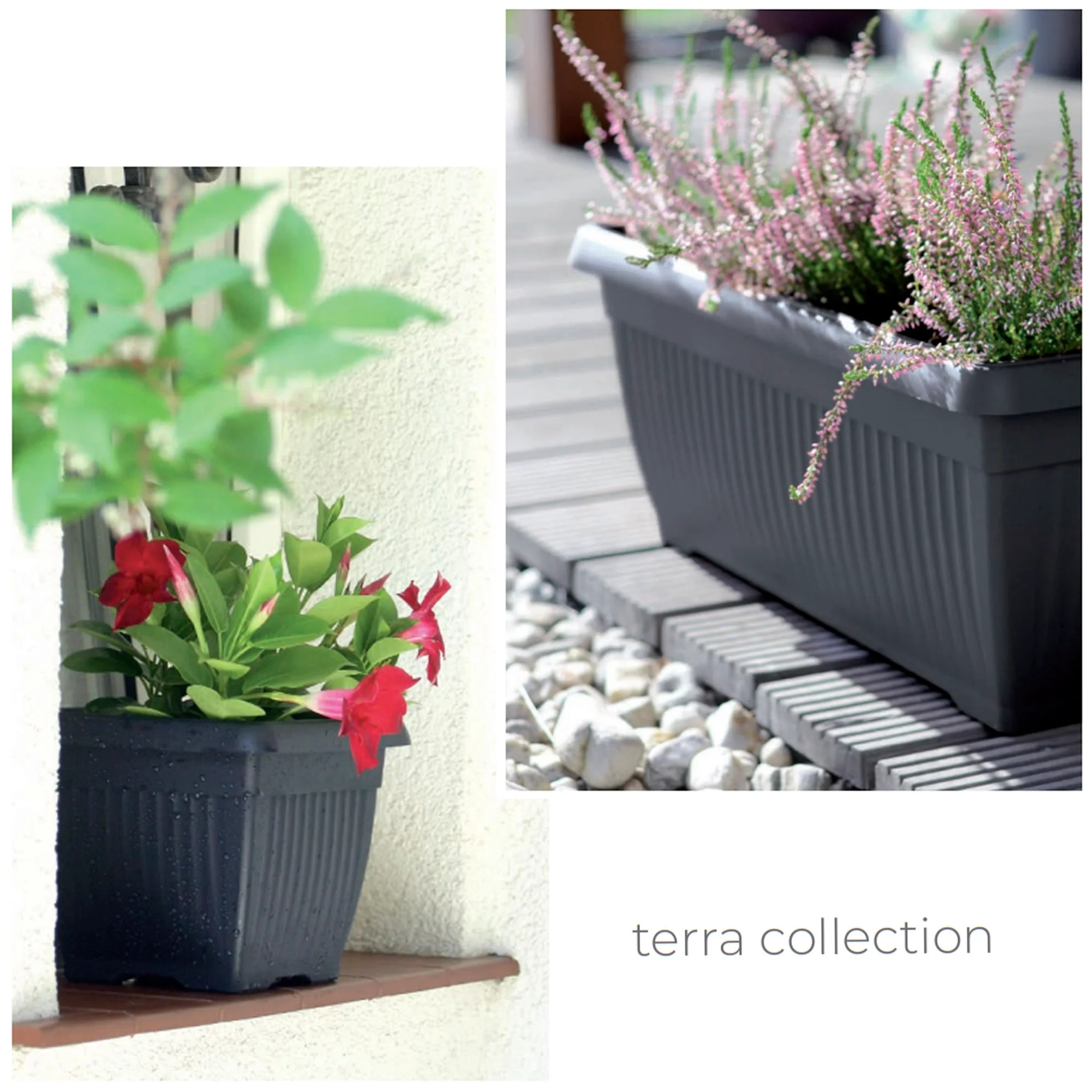 Maceta Terra 25,2l., Dimensiones (mm) 370x370x300, Color Antracita - Image 2
