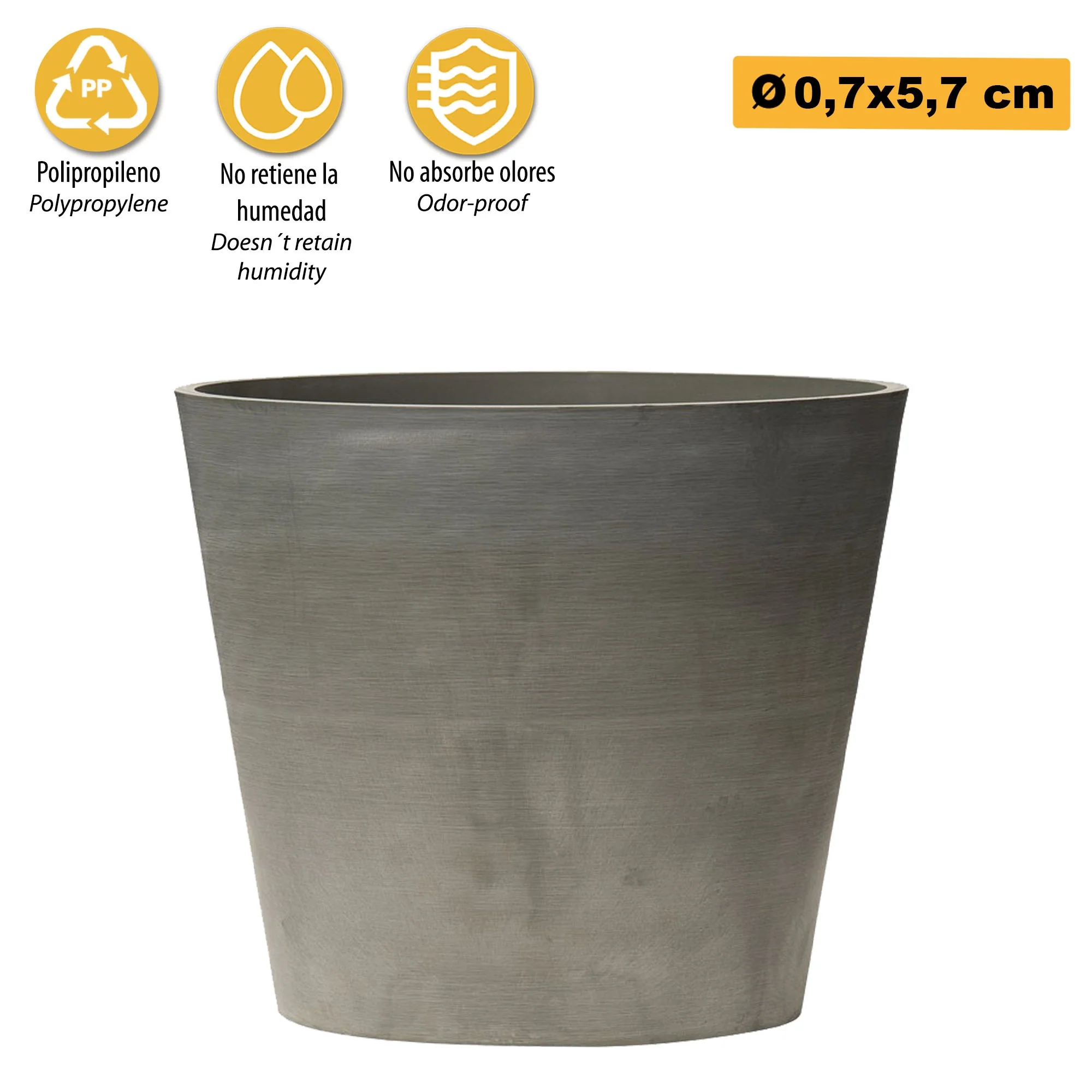 Maceta Tipo Cono Truncado Ø 07 Cm - Image 3