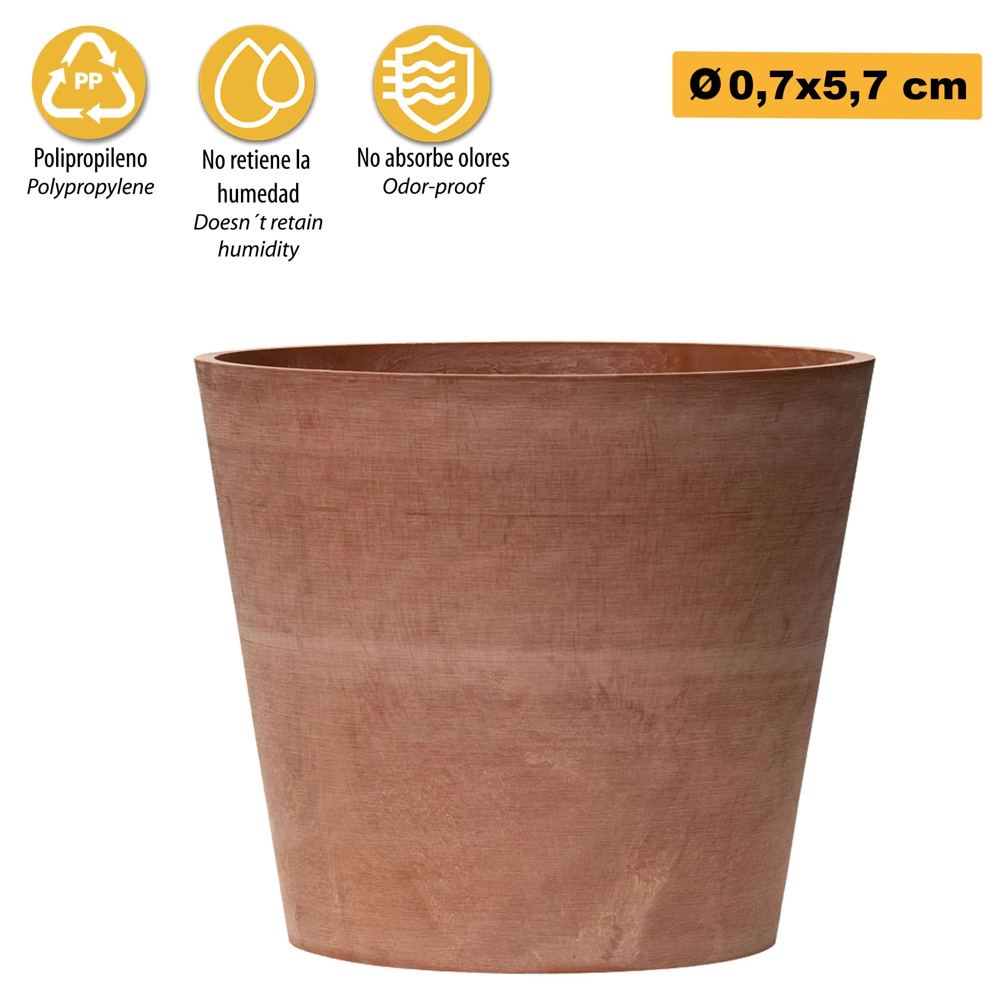 Maceta Tipo Cono Truncado Ø 07 Cm - Image 3