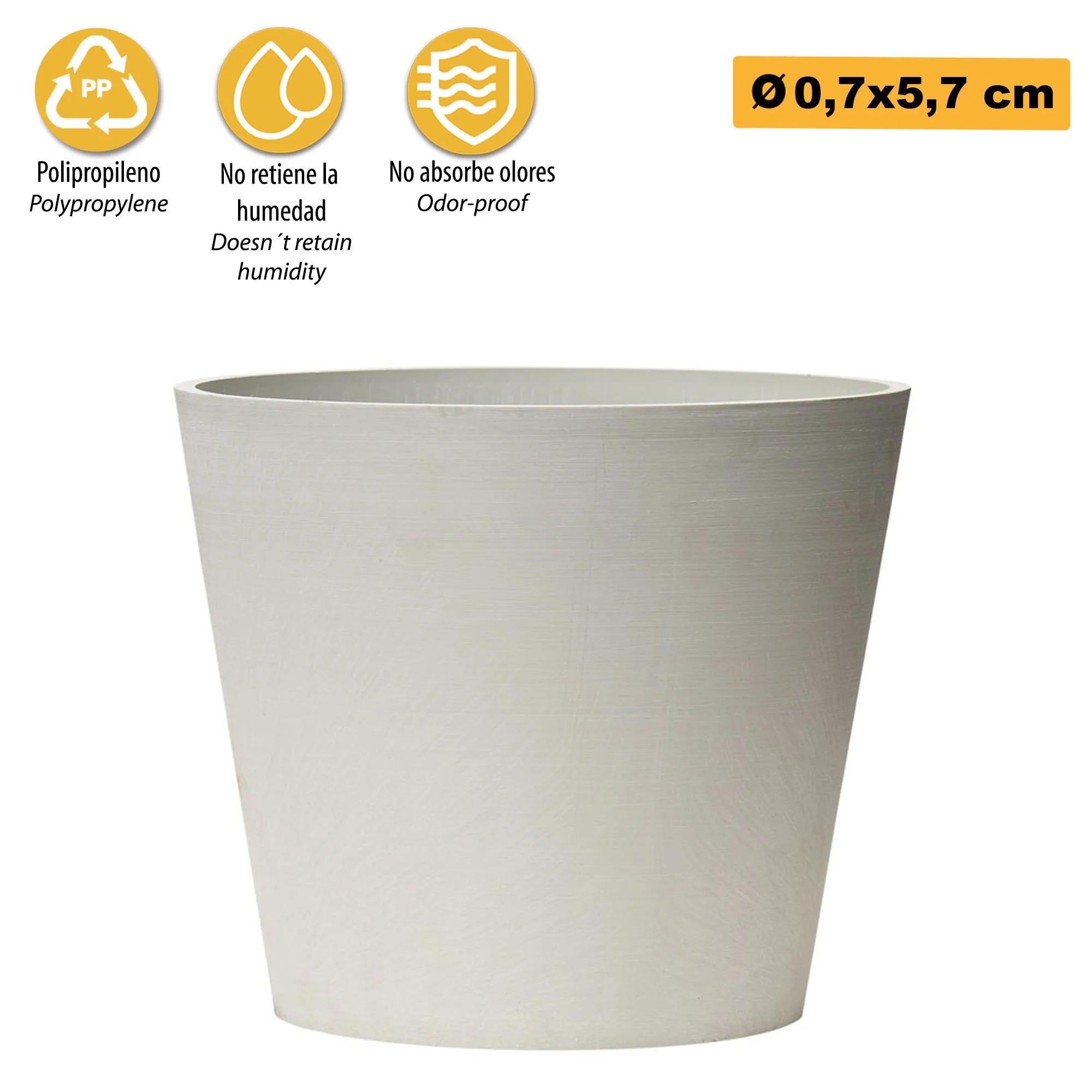 Maceta Tipo Cono Truncado Ø 07 Cm - Image 3