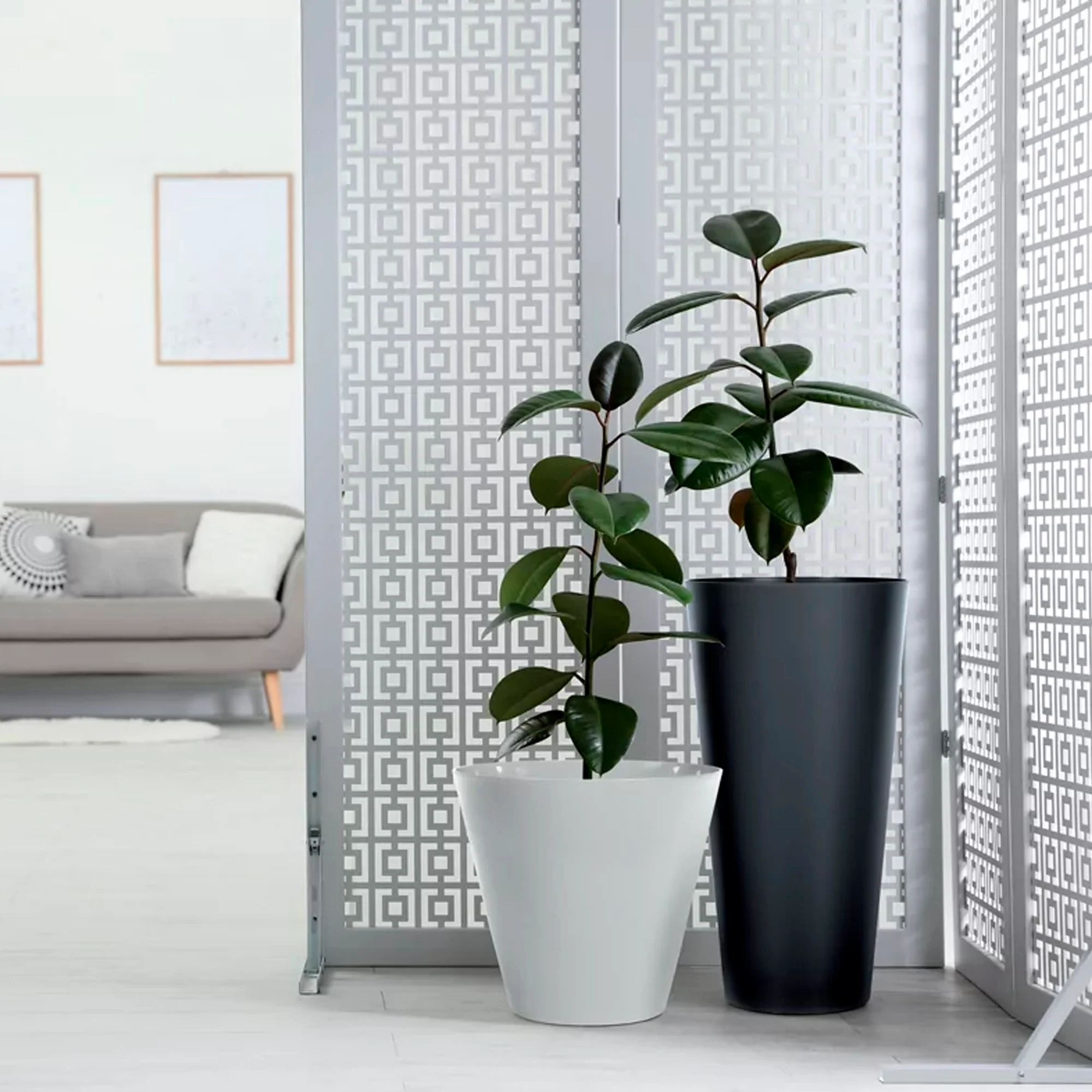 Maceta Tubus Slim 15,5l., Dimensiones (mm) 250x250x476, Color Blanco - Image 6