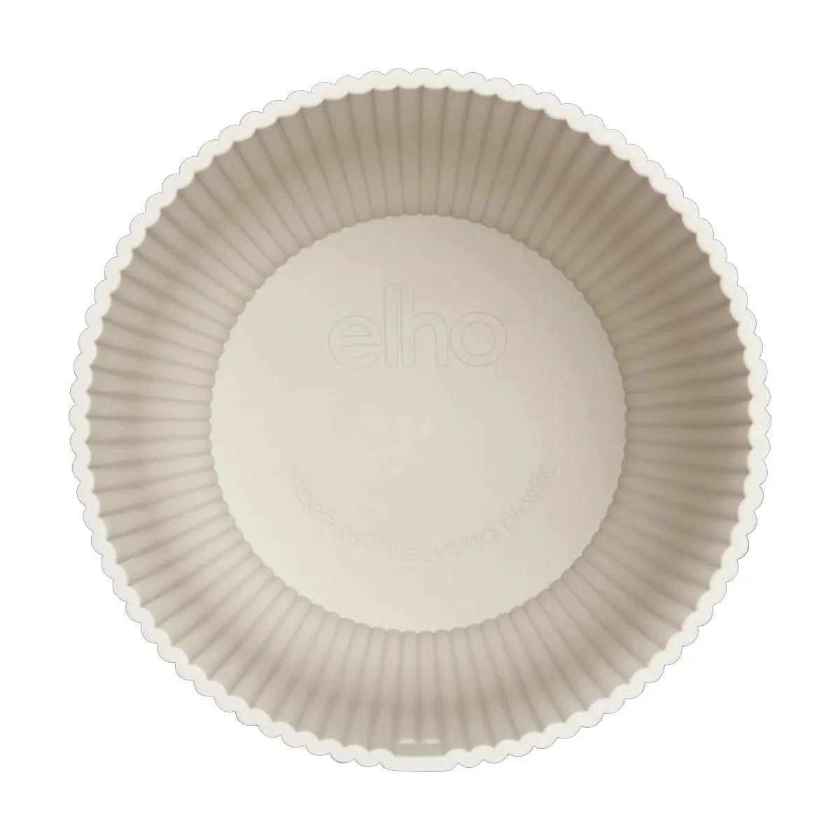 Maceta Blanco Lino Vibes Fold Round Mini Elho 9cm 100% reciclado - Image 3