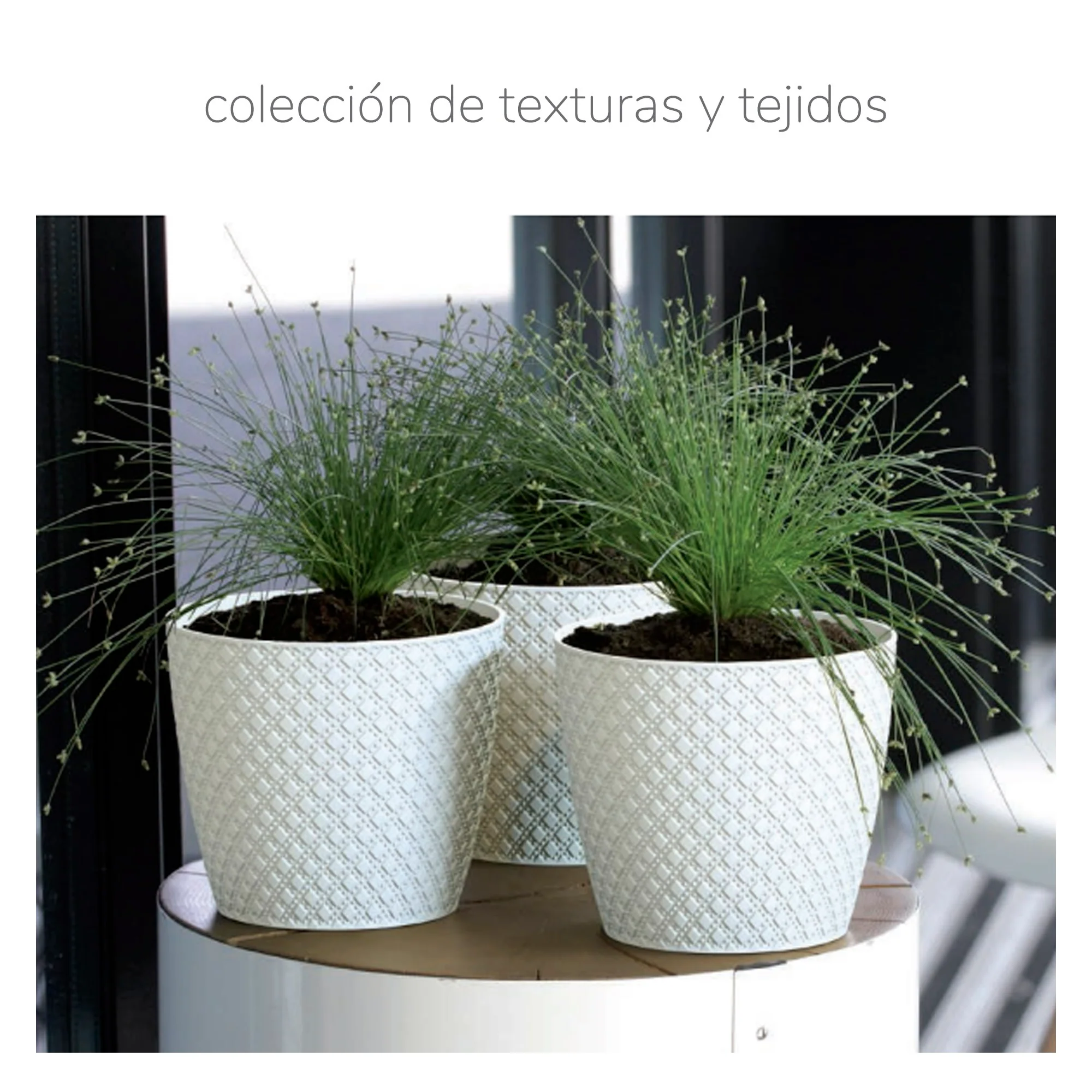Maceta Wheaty 3,5l., Dimensiones (mm) 189x189x167, Color Blanco - Image 2