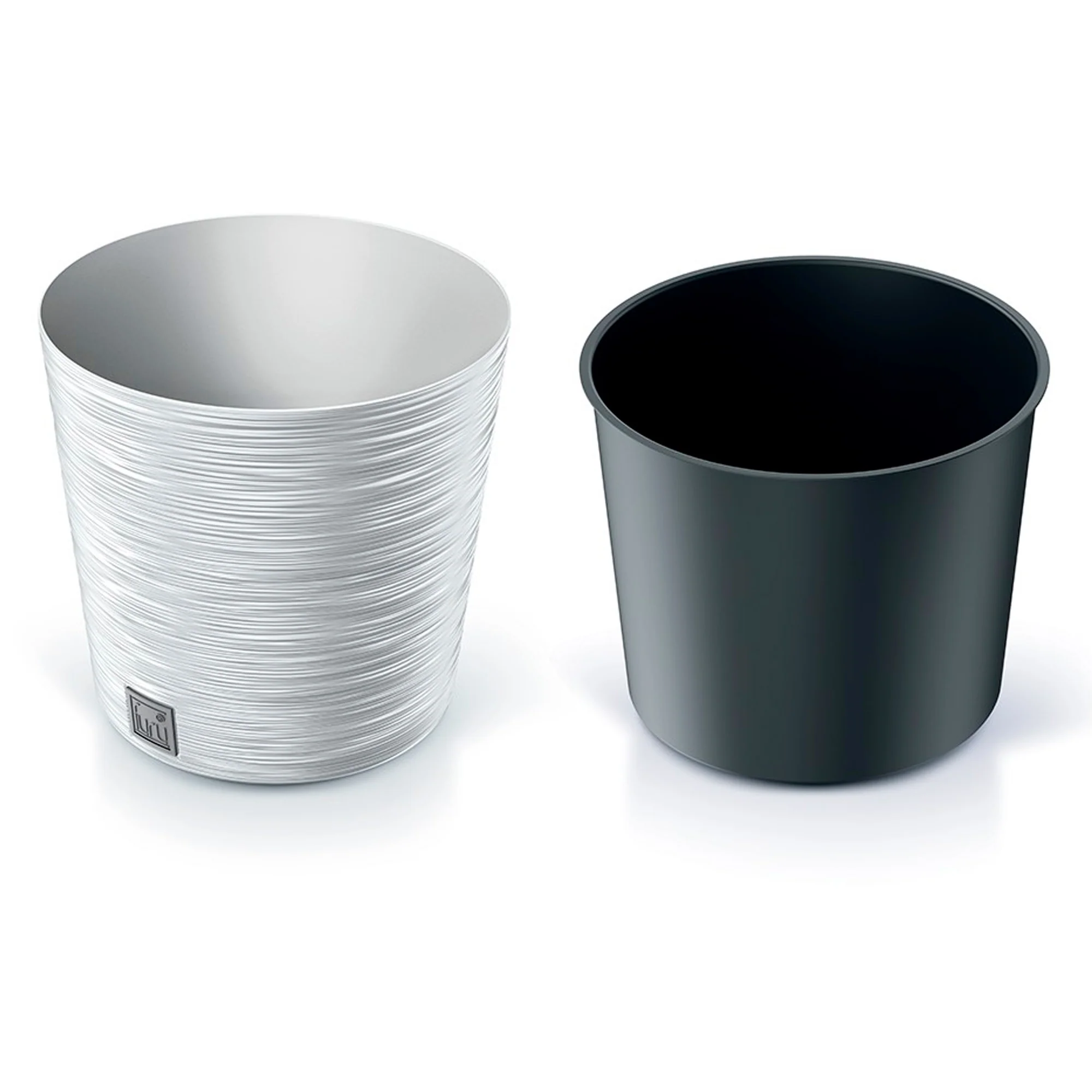 Macetero Color Blanco, Con Depósito, Colección Furu, De 25 X 25 X 24,7 Cm, Capacidad De 7,5 L. - Image 3