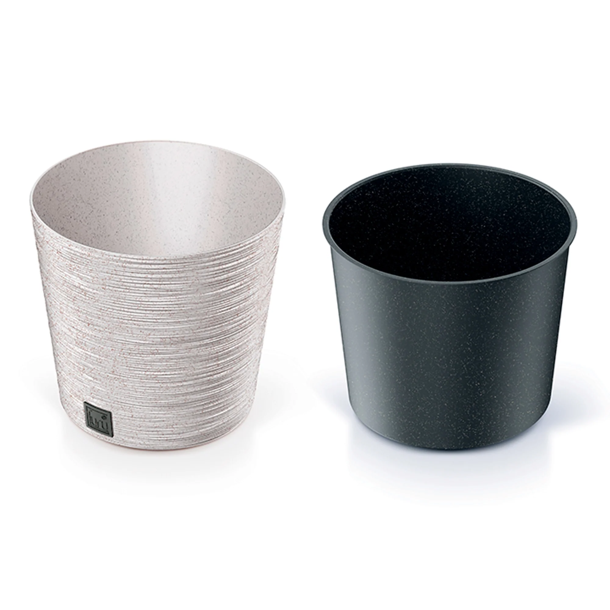 Macetero Color Blanco Roto, Con Depósito, Colección Furu, De 25 X 25 X 22,4 Cm, Capacidad De 7,5 L. - Image 3