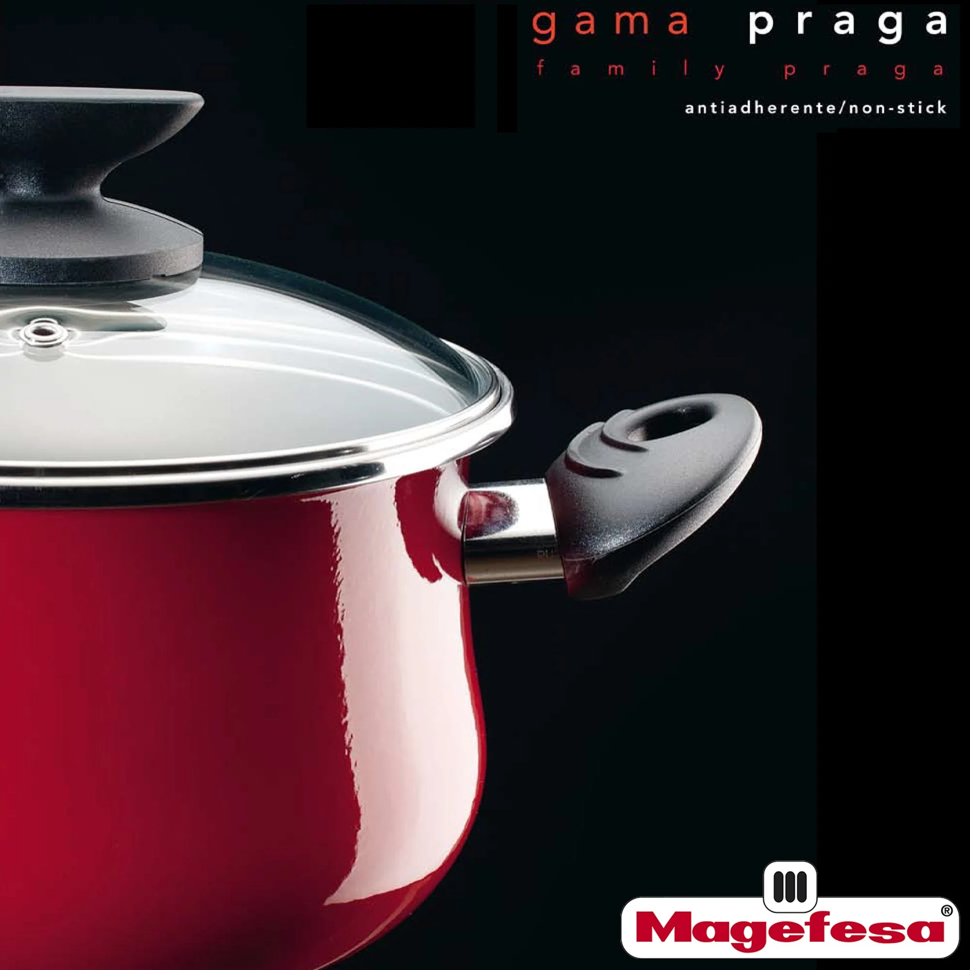 Magefesa Praga Cazo 16, Acero Esmaltado Vitrificado, En Granate, Inducción Y Lavavajillas - Image 2