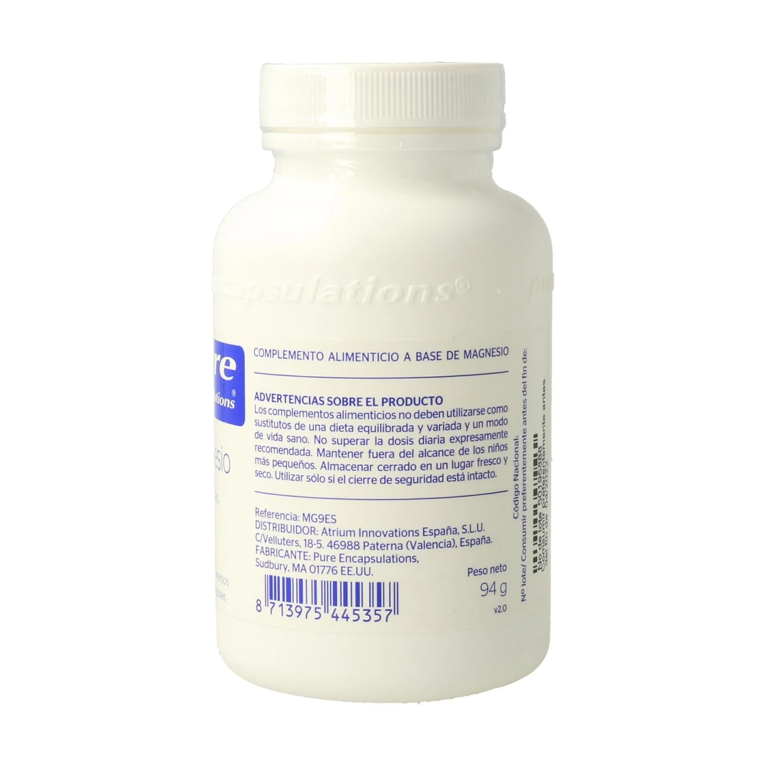 Magnesio 90cap Pure Encapsulations - Image 3