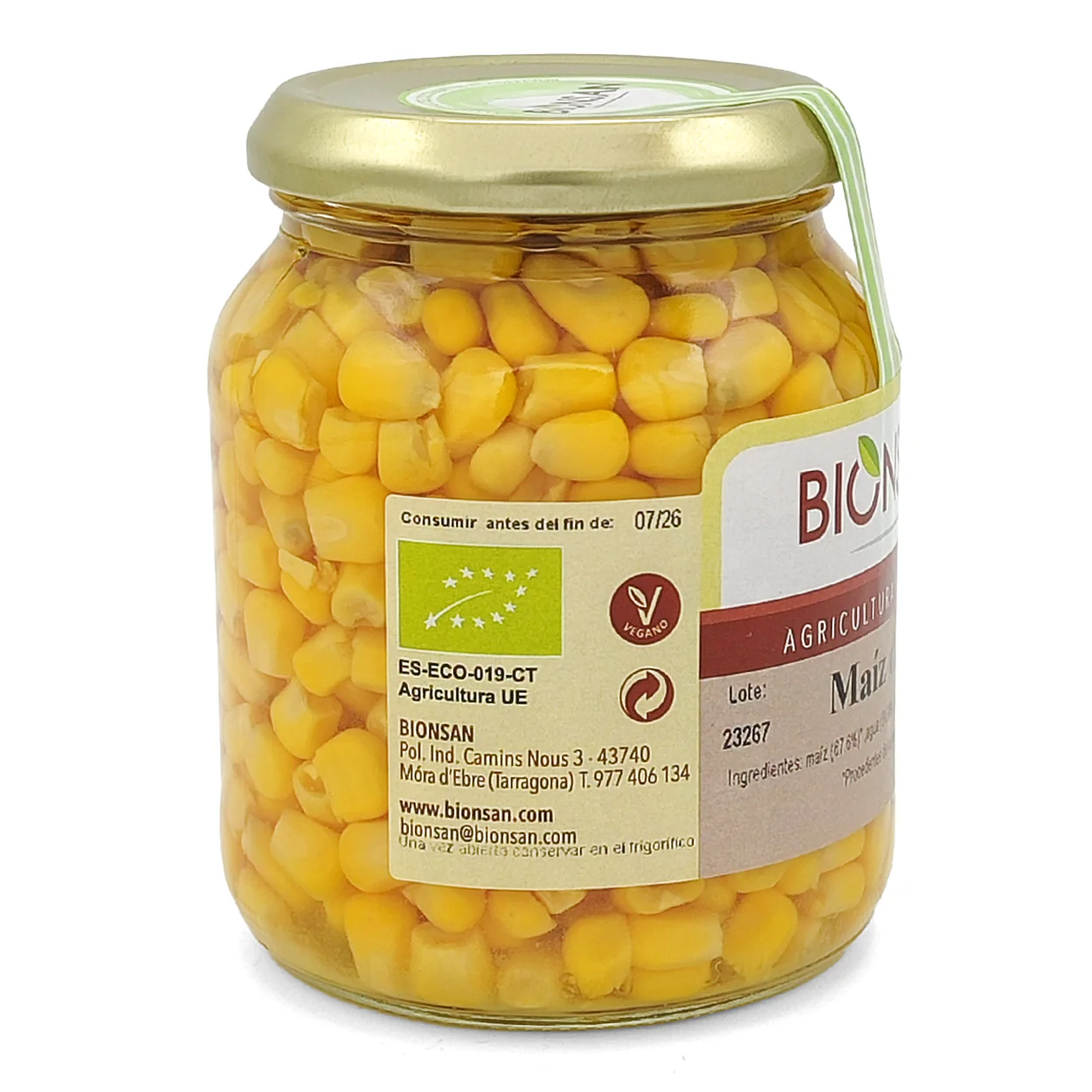 Maíz Dulce Eco Bionsan 320gr - Image 3
