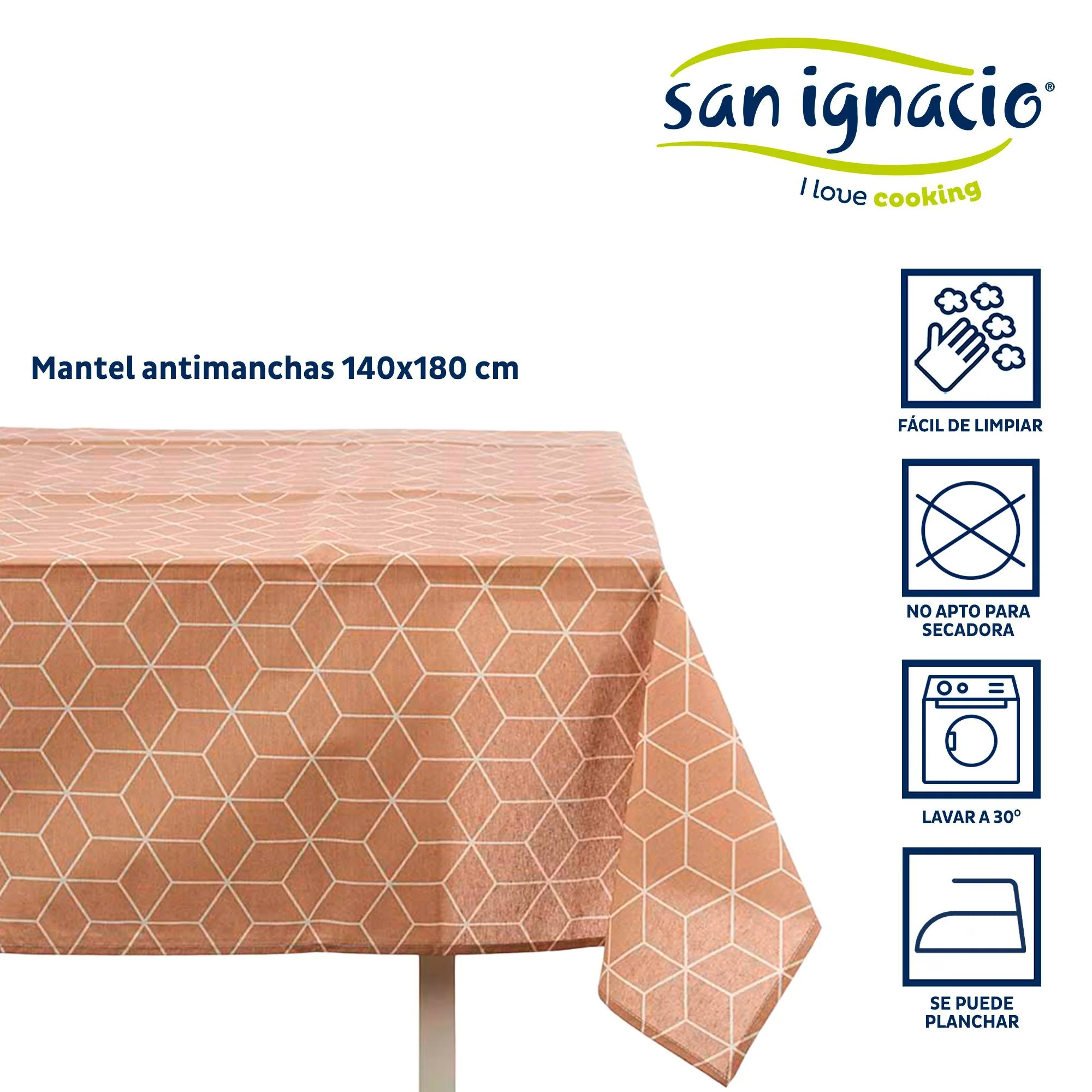 Mantel Loneta Antimanchas 140x180cm Abst Colección Kinvara - Image 2