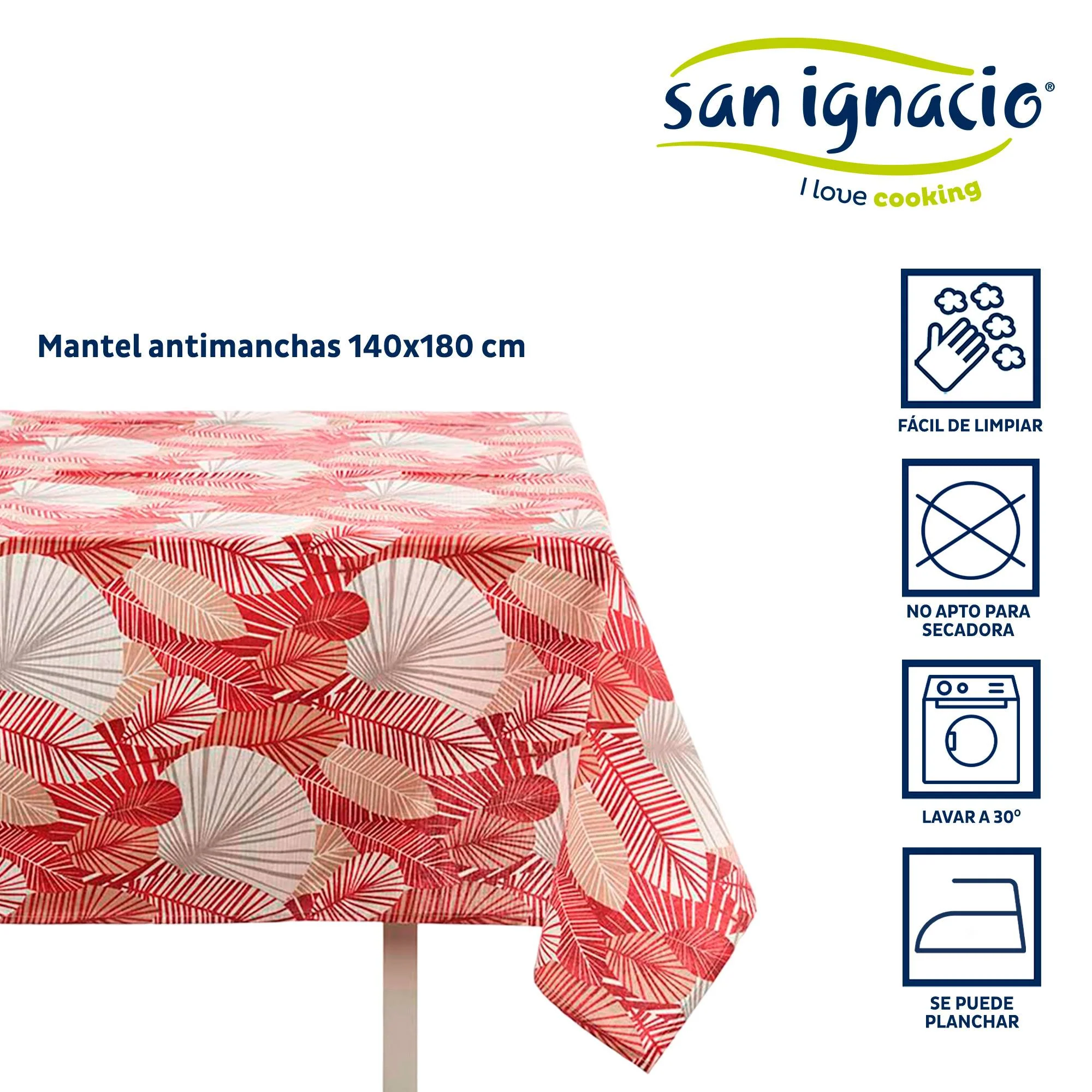 Mantel Loneta Antimanchas 140x180cm Hoja Colección Kinvara - Image 2