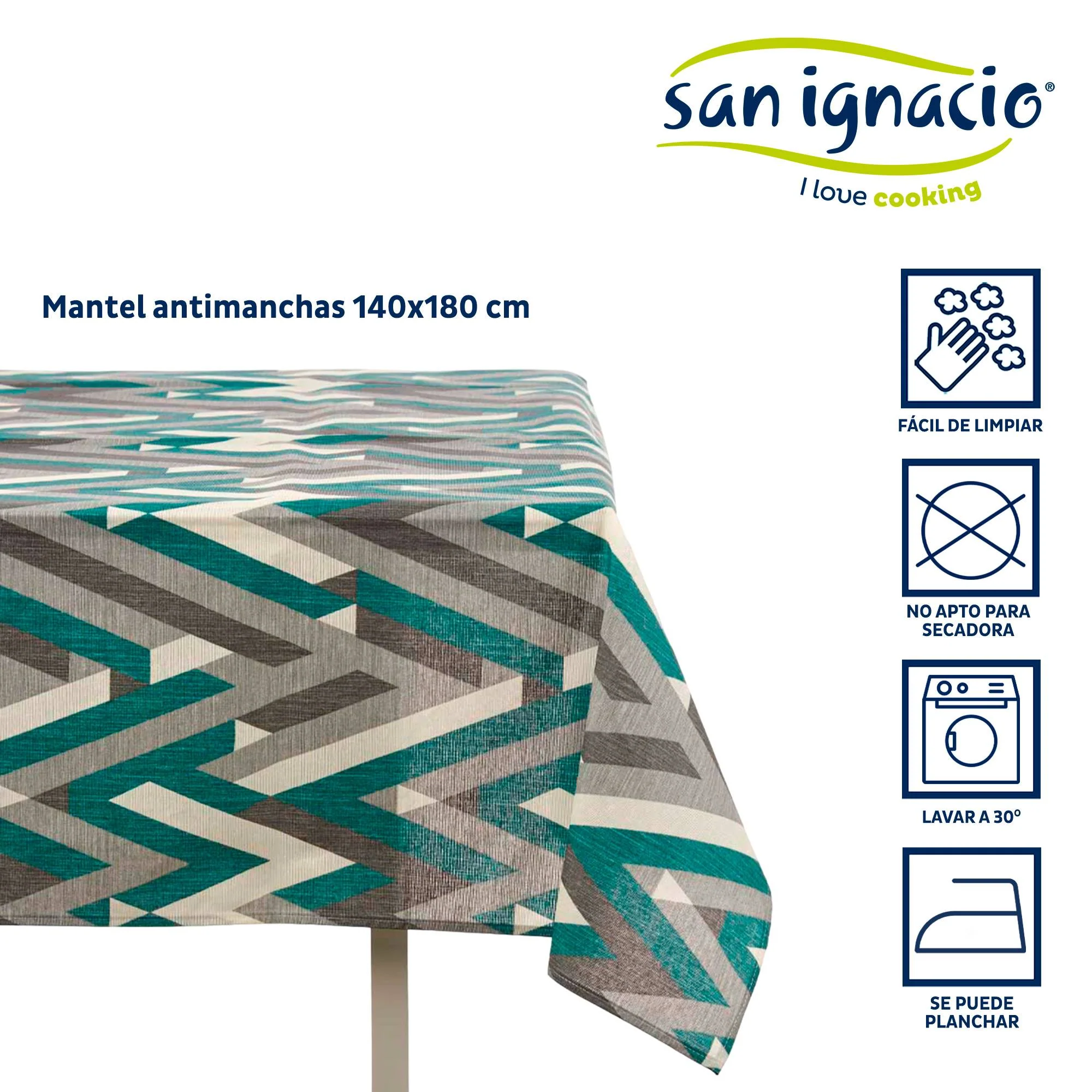 Mantel Loneta Antimanchas 140x180cm Raya Colección Kinvara - Image 2
