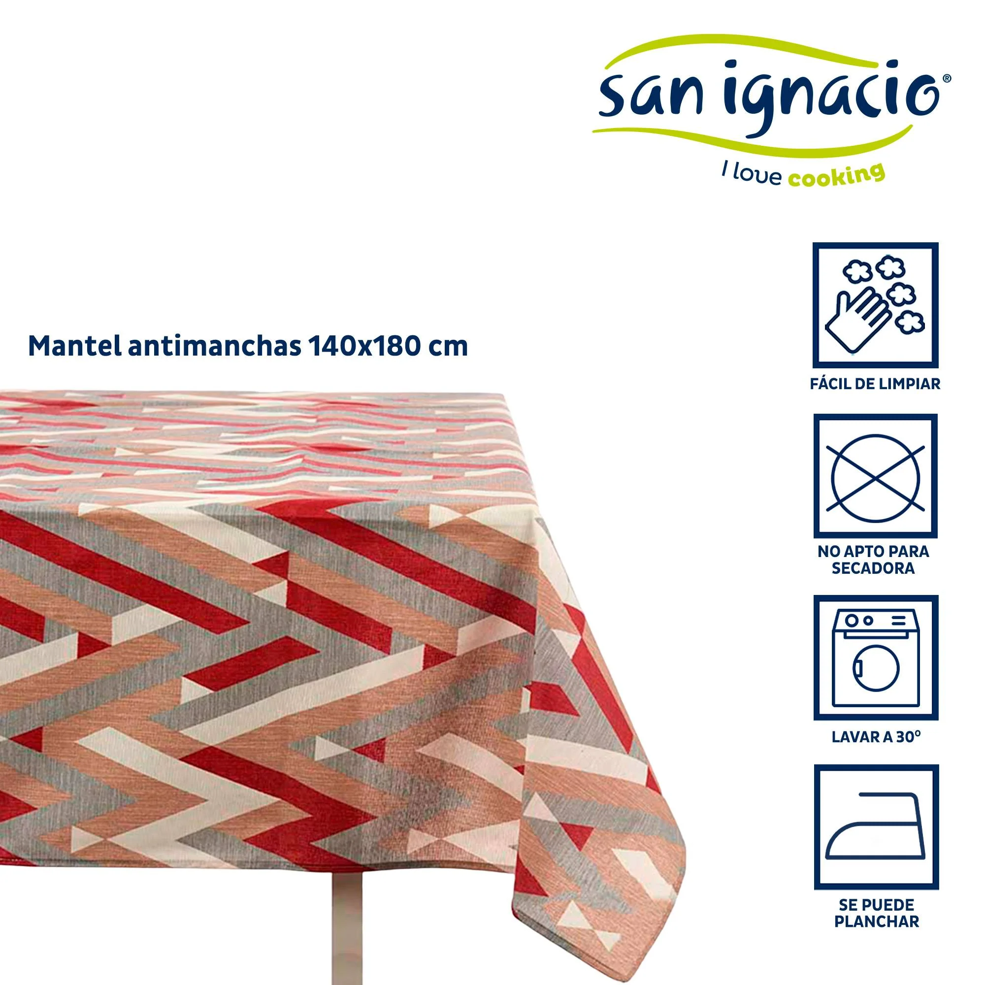 Mantel Loneta Antimanchas 140x180cm Raya Colección Kinvara - Image 2