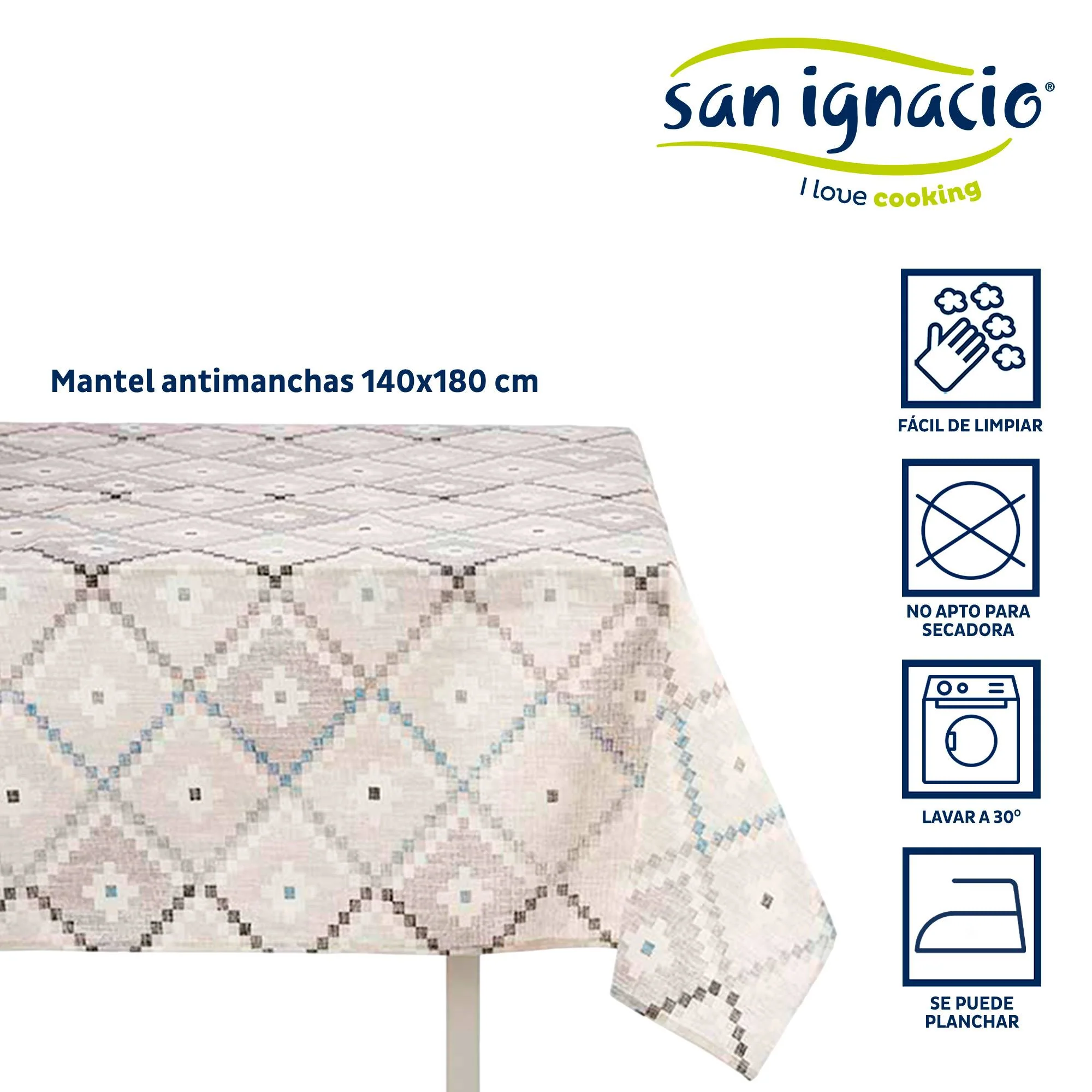 Mantel Loneta Antimanchas 140x180cm Romb Colección Kinvara - Image 2