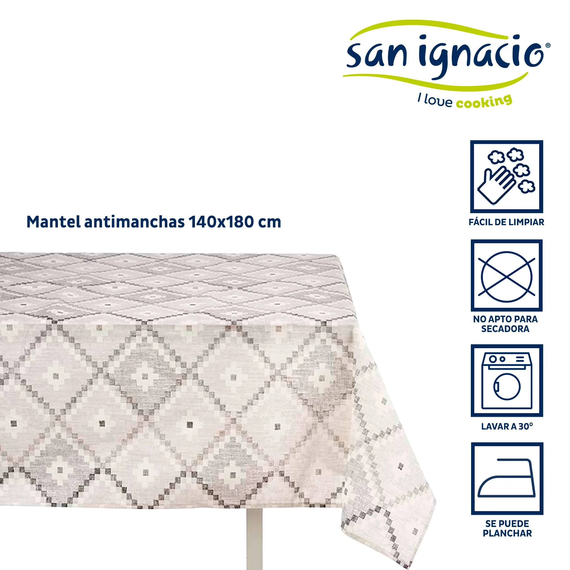 Mantel Loneta Antimanchas 140x180cm Romb Colección Kinvara - Image 2