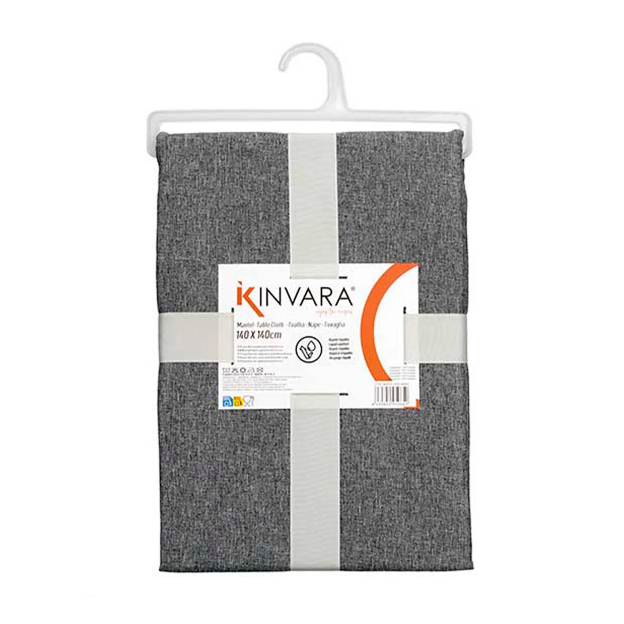 Mantel Poliester 140x140cm Gris Oscuro Colección Kinvara - Image 4
