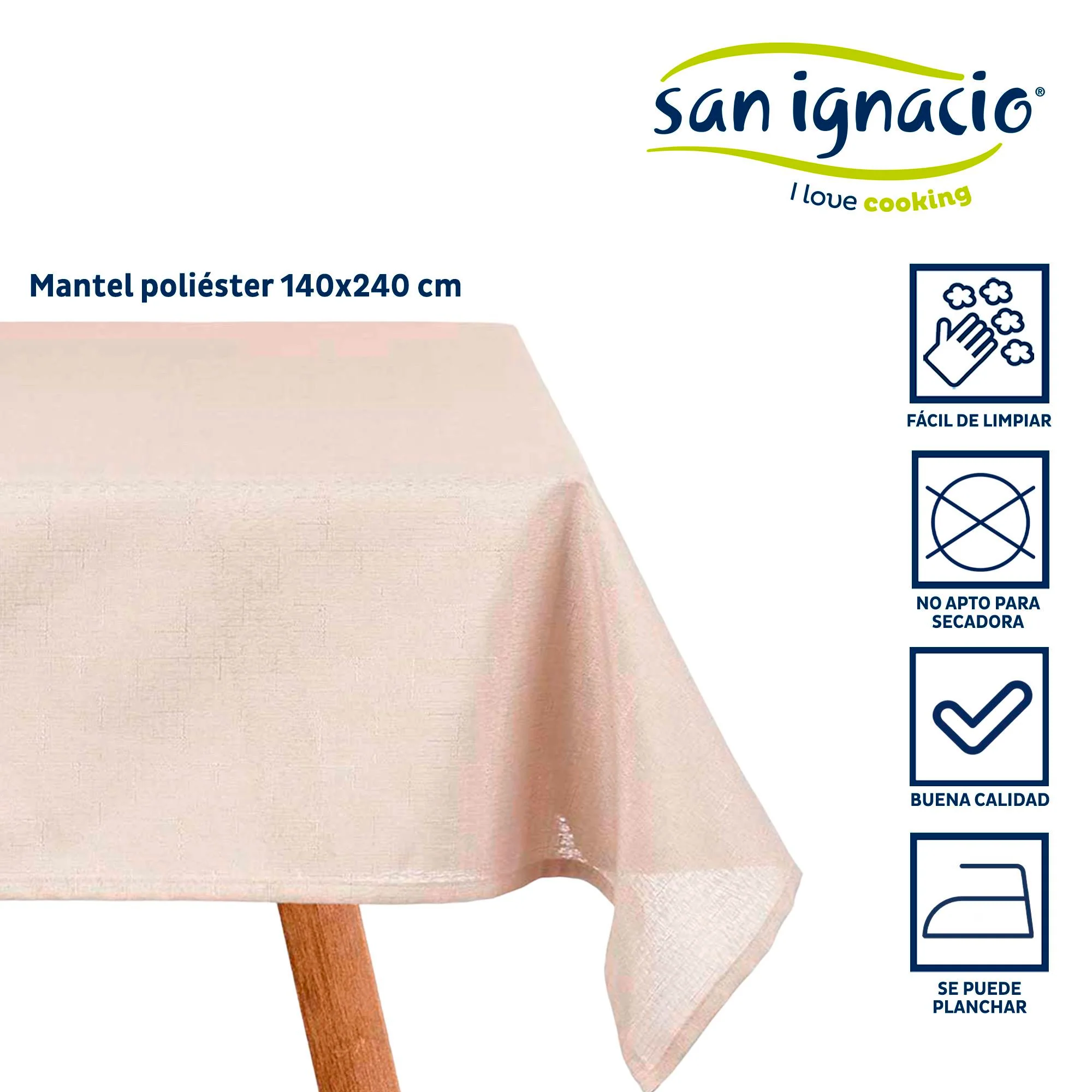 Mantel Poliester 140x240cm Crudo Colección Kinvara - Image 2