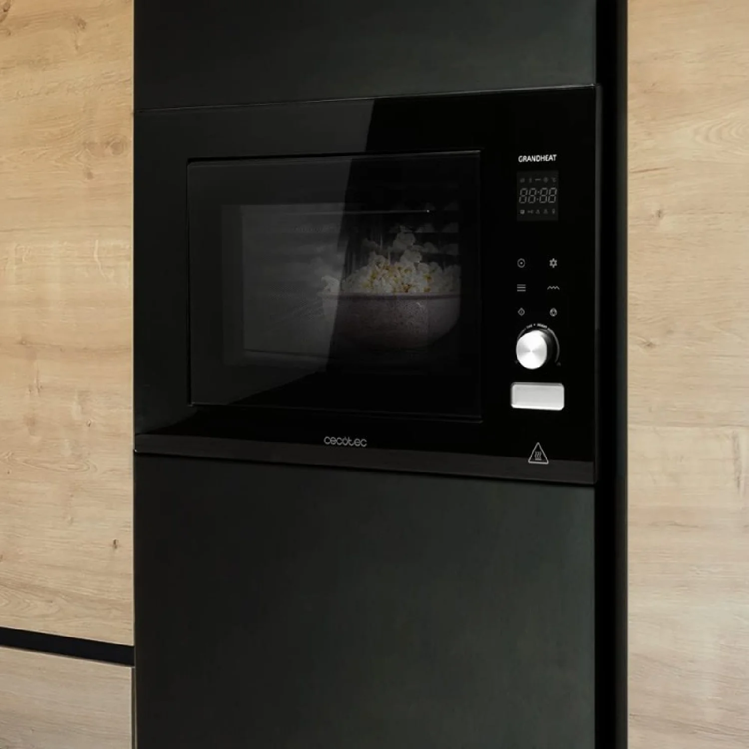 Microondas Encastrable Digital Grandheat 2000 Built-in Touch Black. 1200 W, Integrable, 21 Litros, Grill, 8 Funciones, Panel Táctil, Inicio Automáti - Image 4