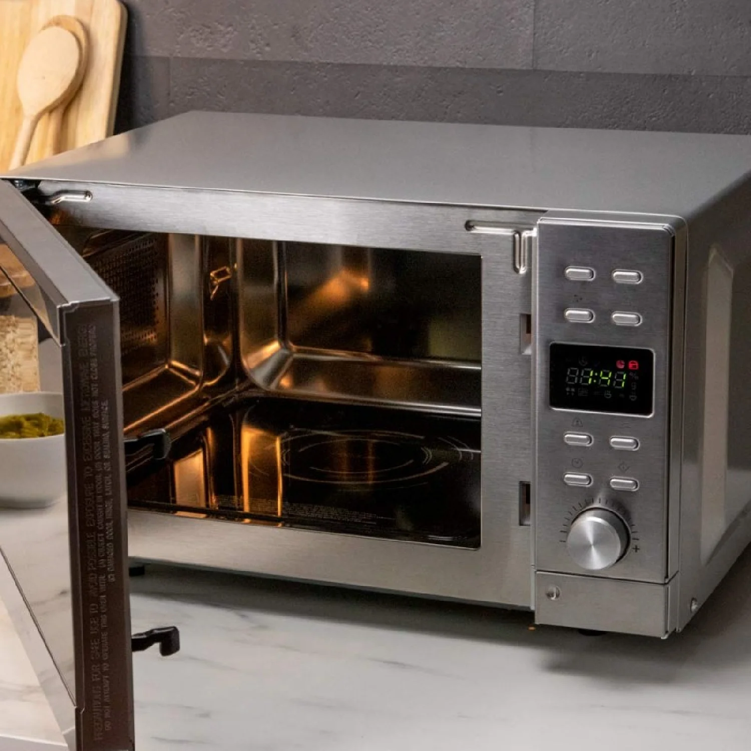 Microondas Independiente Digital Sin Plato Grandheat 2010 Flatbed Steel. Potencia 700 W, Capacidad 20 Litros, Grill De 900 W, 9 Funciones Preconfigu - Image 3