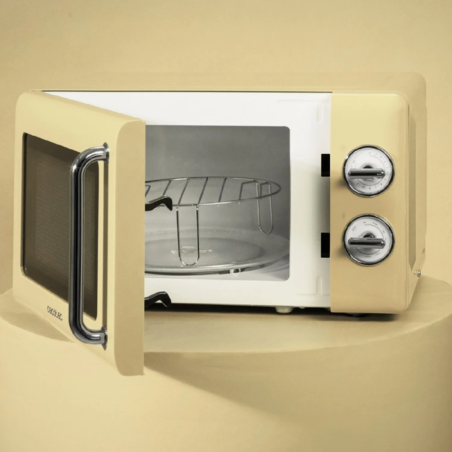 Microondas Mecánico Con Grill De 20 L Proclean 3110. 700 W En 6 Niveles, Temporizador Hasta 30 Minutos, Modo Descongelación, Diseño Vintage En Amari - Image 5