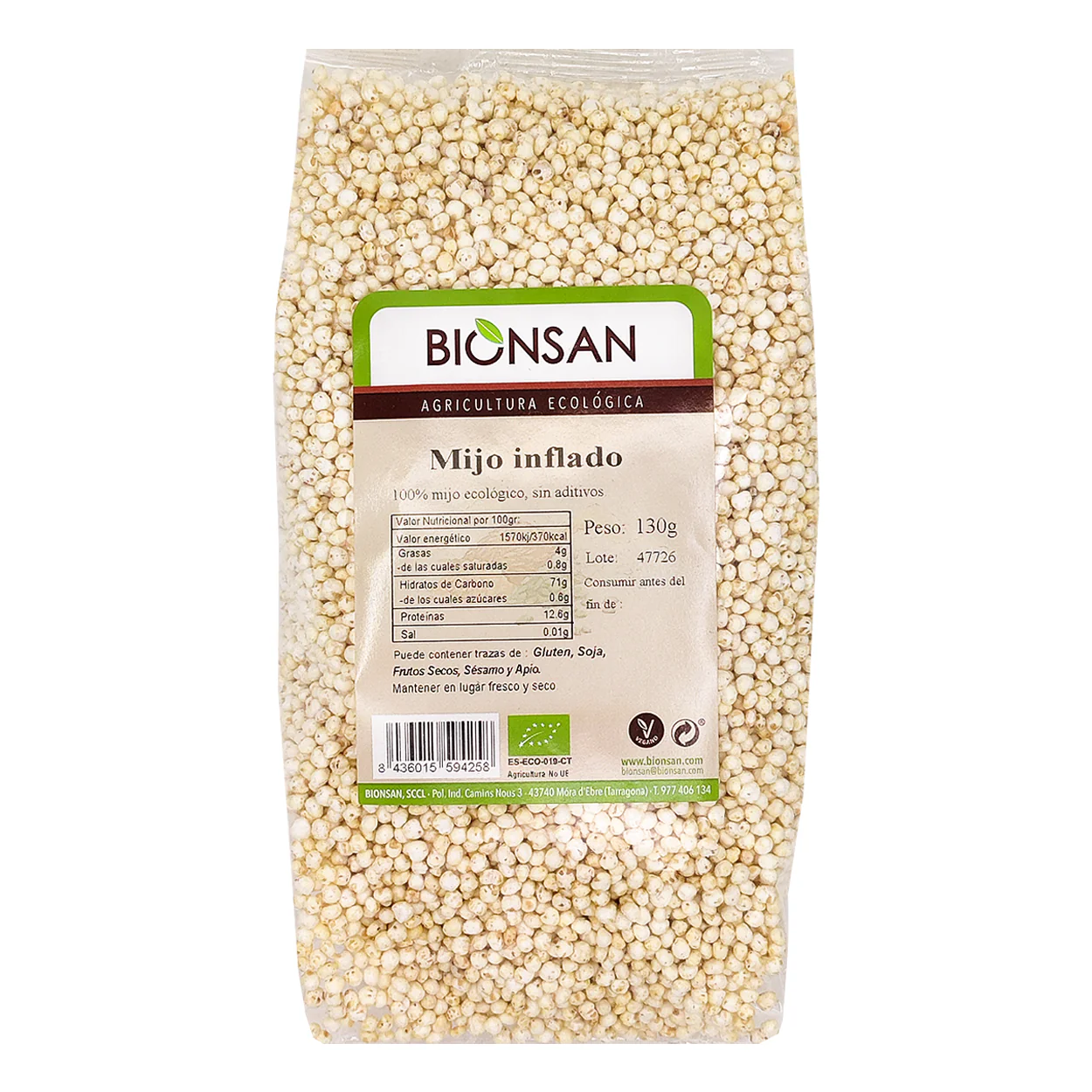 Mijo Hinchado Eco Bionsan 130gr