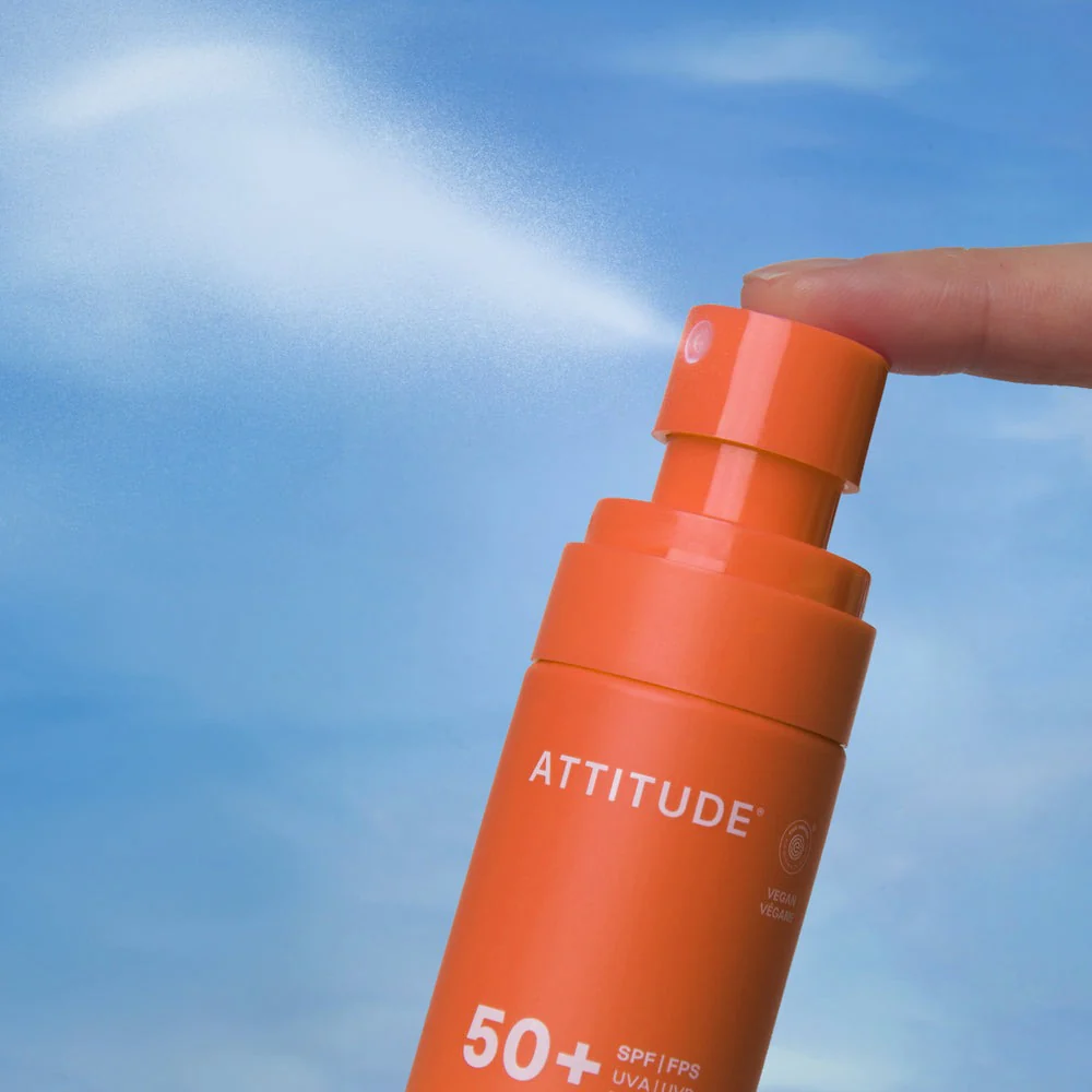 Mineral sunscreen Spray Face & Body SPF 50 Coco tropicale Attitude Sunly 75 ml - Image 4