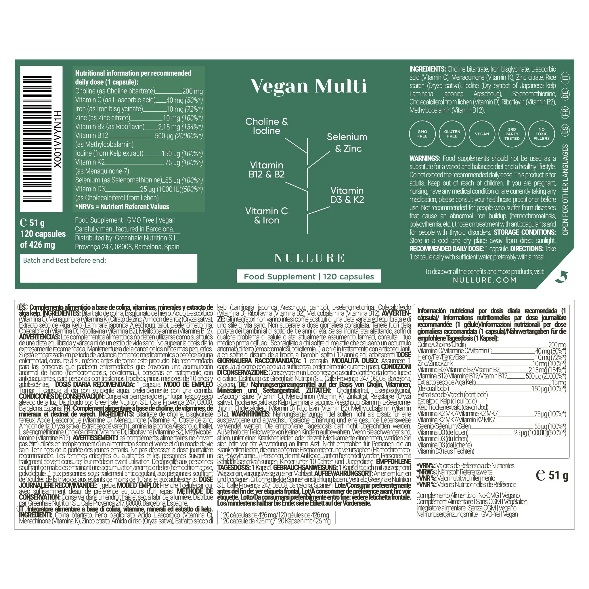 Multivitaminas veganas all-in-one – b12, d3, k2, hierro y zinc para dieta vegana (4 meses) - Image 5