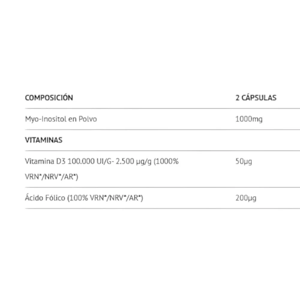 Myo - Inositol + 120 Caps - Image 2