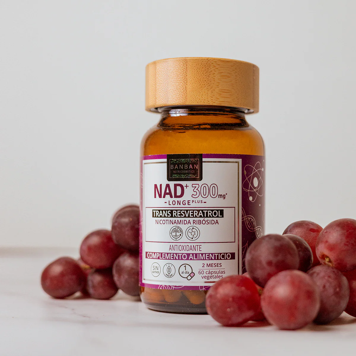 Nad⁺ 300mg & Trans-resveratrol 80mg 60Cap Banban - Image 3