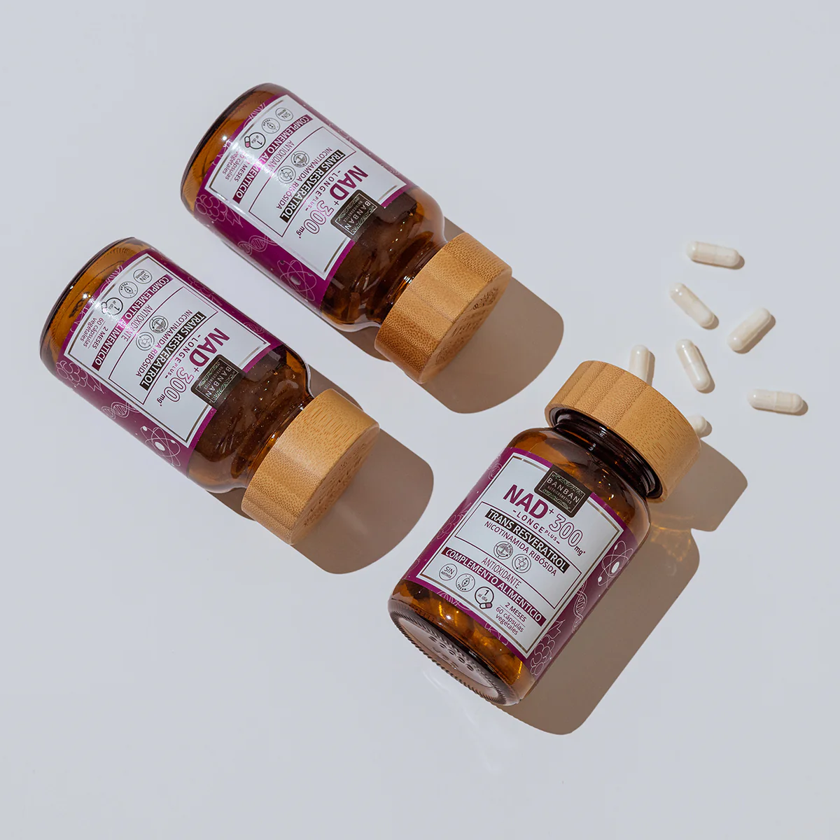 Nad⁺ 300mg & Trans-resveratrol 80mg 60Cap Banban - Image 4
