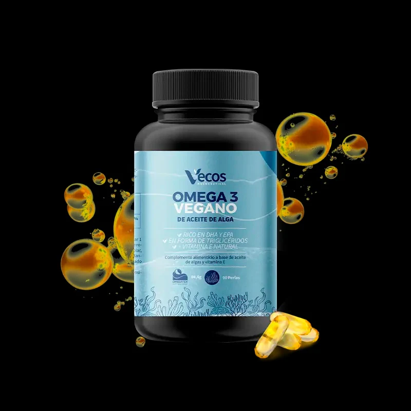 Omega 3 vegano de aceite de alga Vecos 90 perlas - Image 2