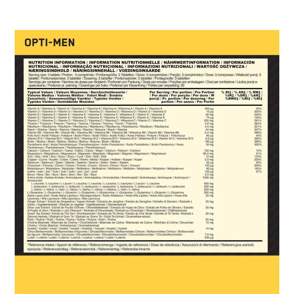 Opti-men 180 Tab - Image 2