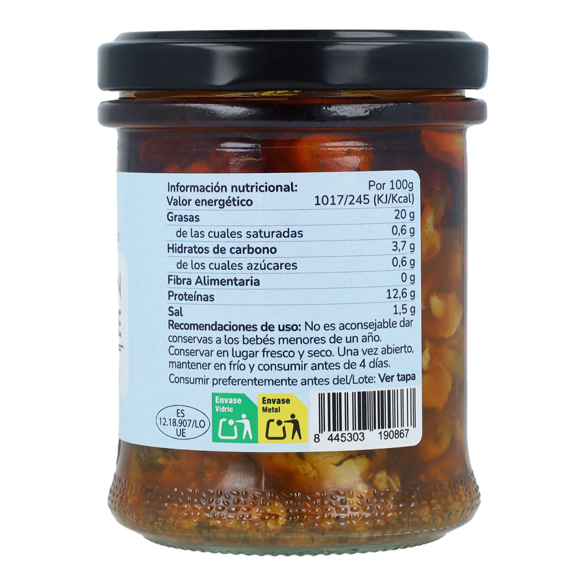 Pack 12x Mejillón de chile en escabeche Planeta Huerto 165 g - Image 2