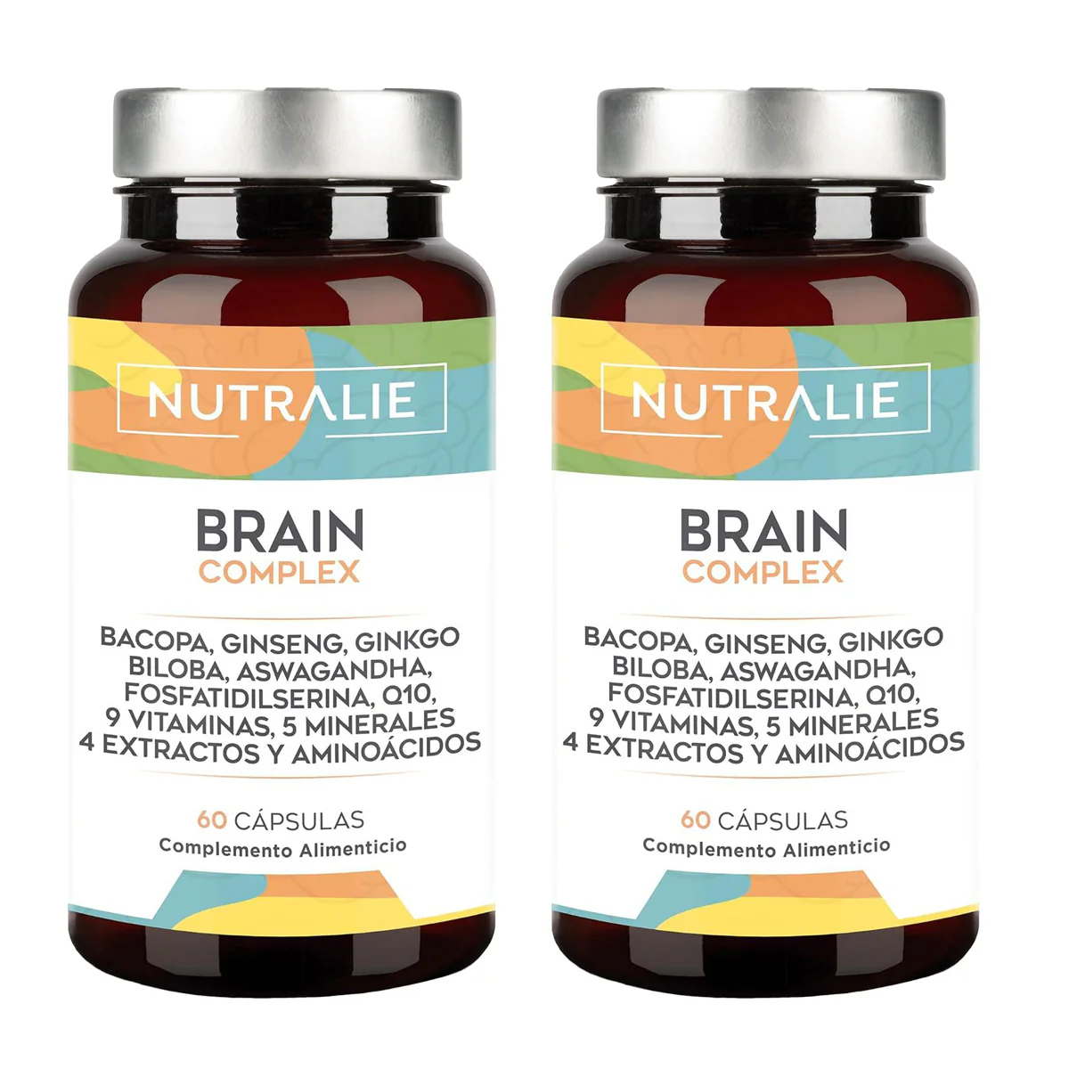 Pack 2x Nutralie Brain Complex Nootrópico con Agilidad Mental 60 Cápsulas