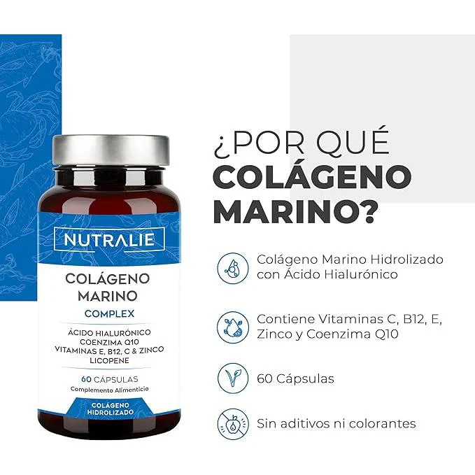 Pack 2x Nutralie Colágeno Marino Complex Ácido Hialurónico Piel 60 Cápsulas - Image 3
