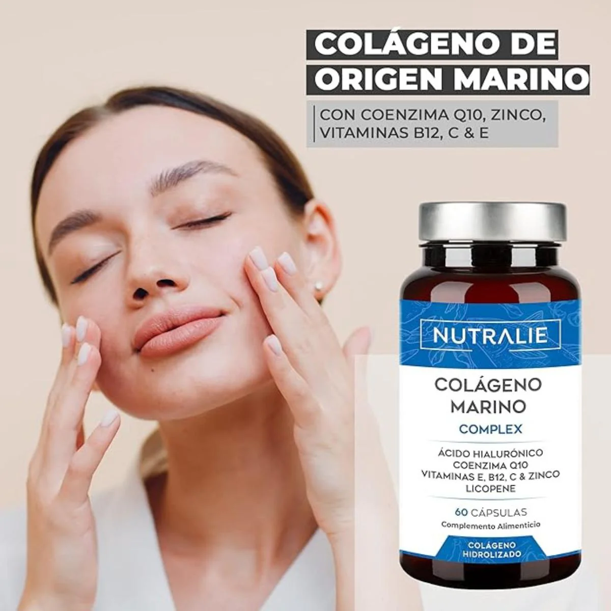 Pack 2x Nutralie Colágeno Marino Complex Ácido Hialurónico Piel 60 Cápsulas - Image 4