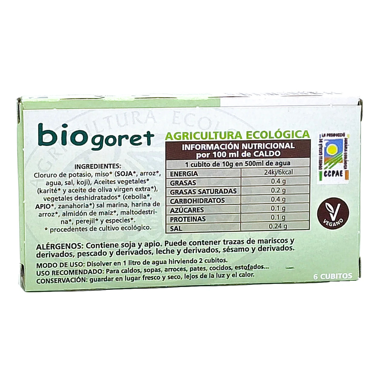 Pack 3 Cubitos Caldo Verduras Bajo En Sal Y Ternera Eco Biogoret - Image 3
