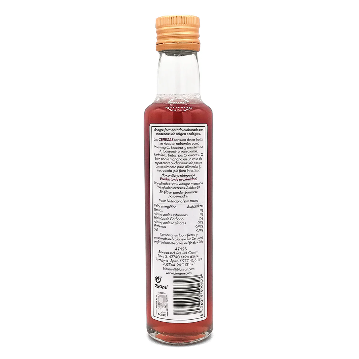 Pack 3 Vinagres De Manzana Sabores Eco Bionsan 250ml - Image 4